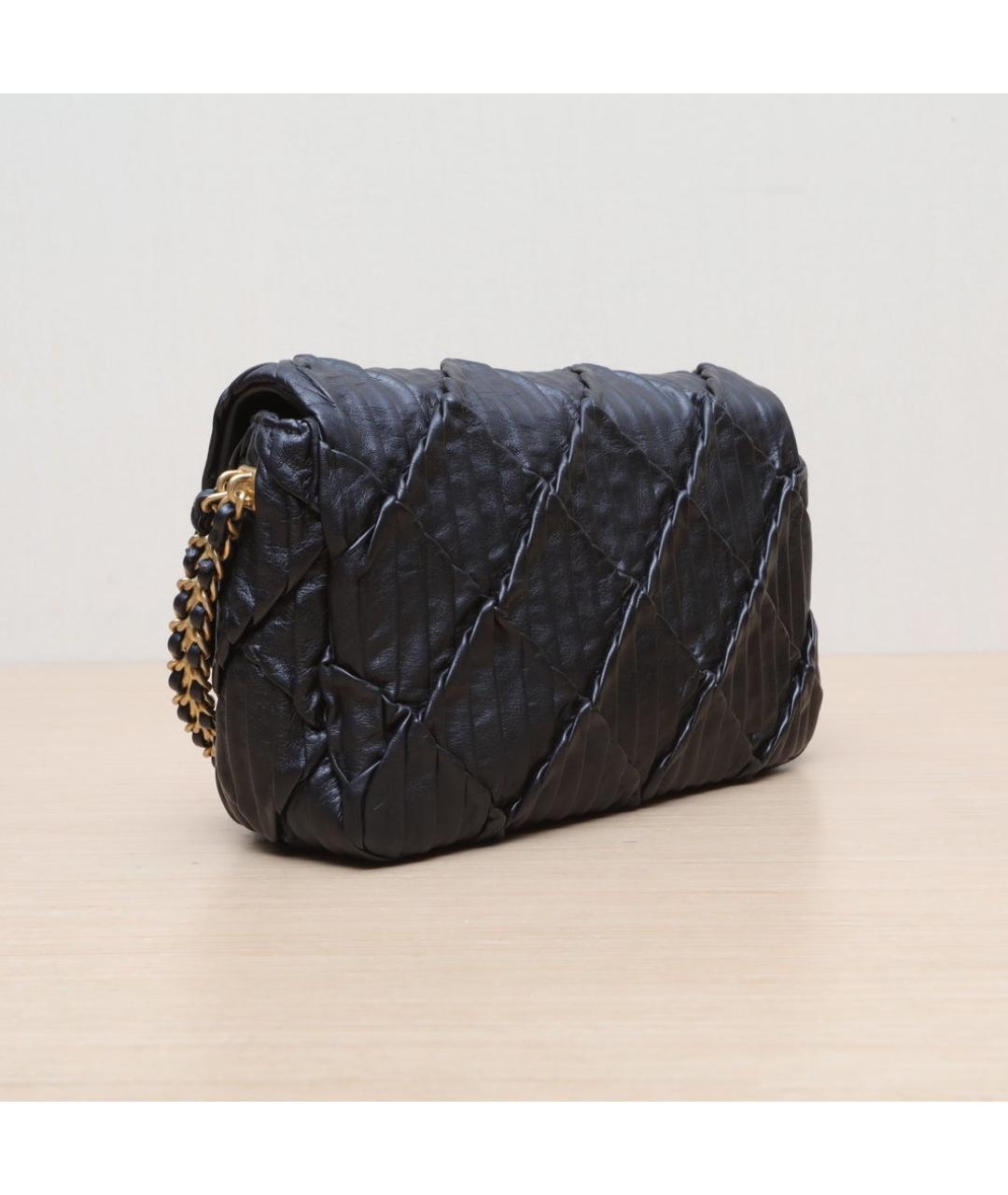 CHANEL Черная кожаная сумка через плечо, фото 6