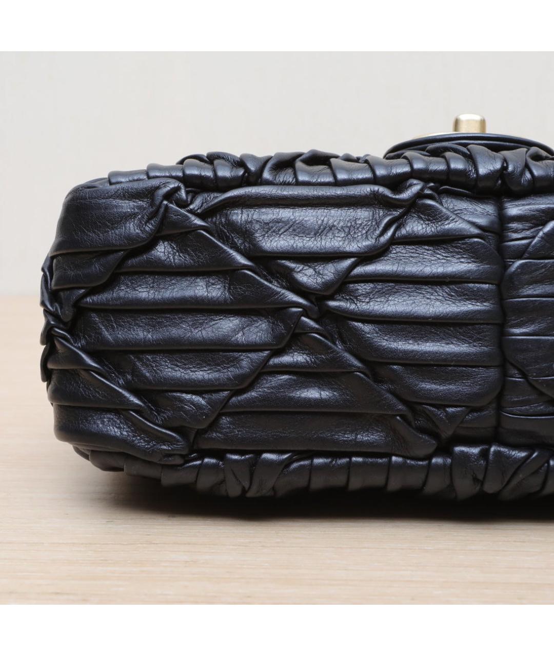 CHANEL Черная кожаная сумка через плечо, фото 9