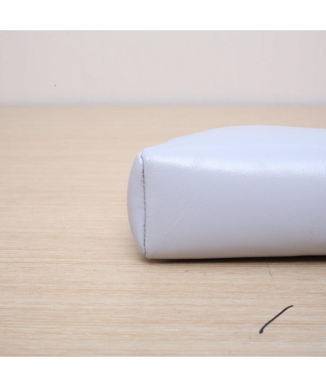 CHANEL Белая кожаная сумка через плечо, фото 9