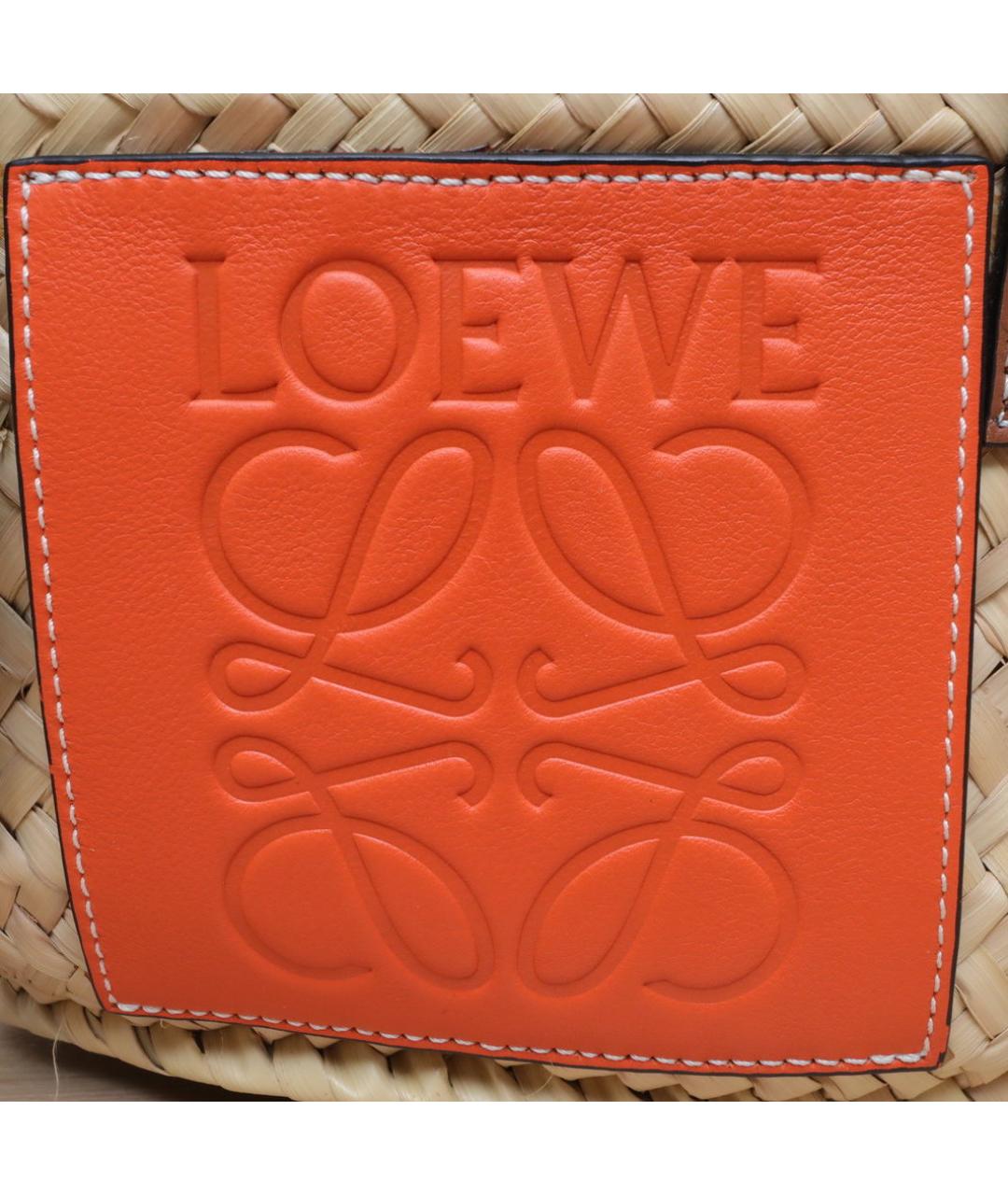 LOEWE Бежевая пелетеная сумка через плечо, фото 8