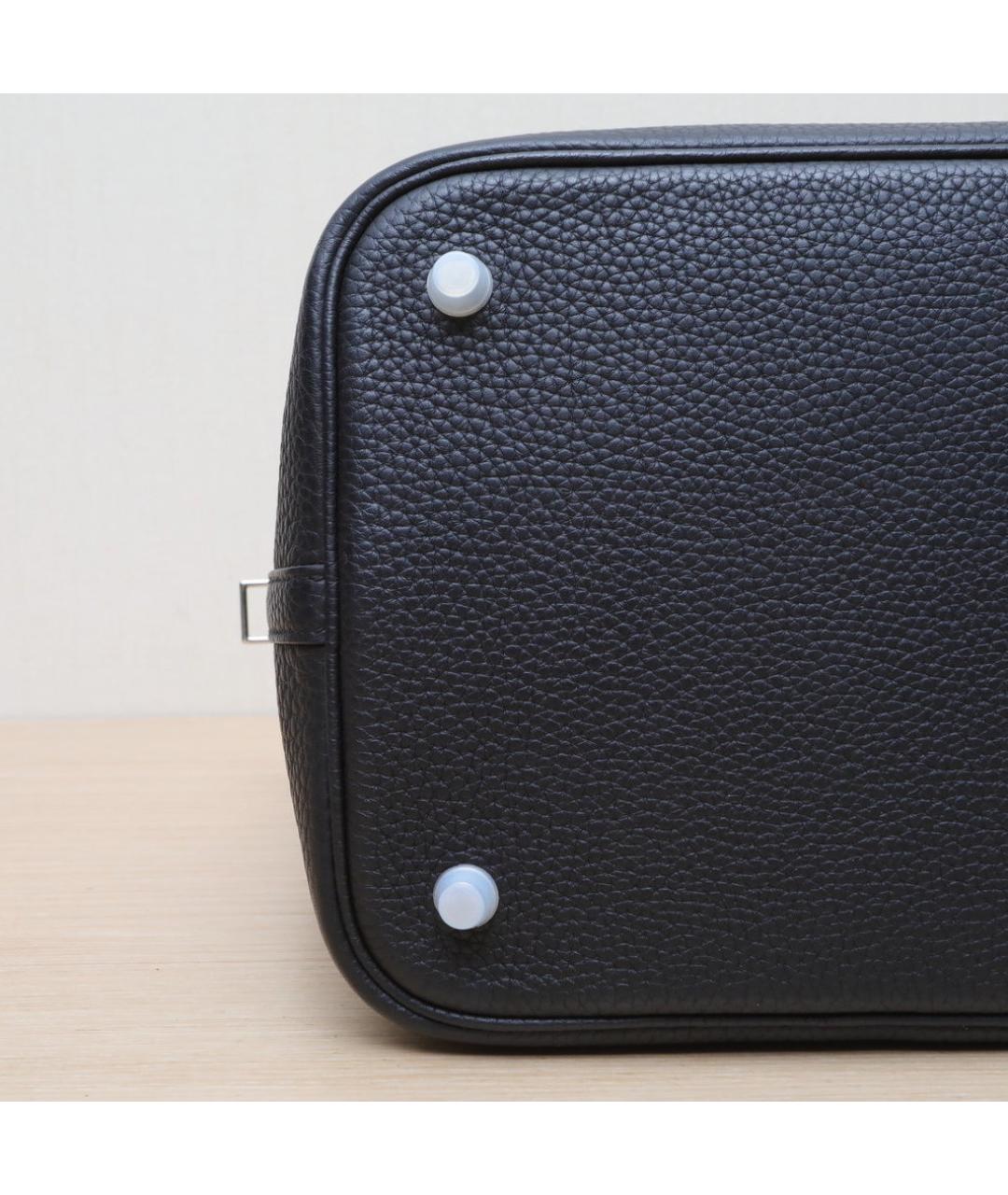 HERMES Черная кожаная сумка через плечо, фото 9
