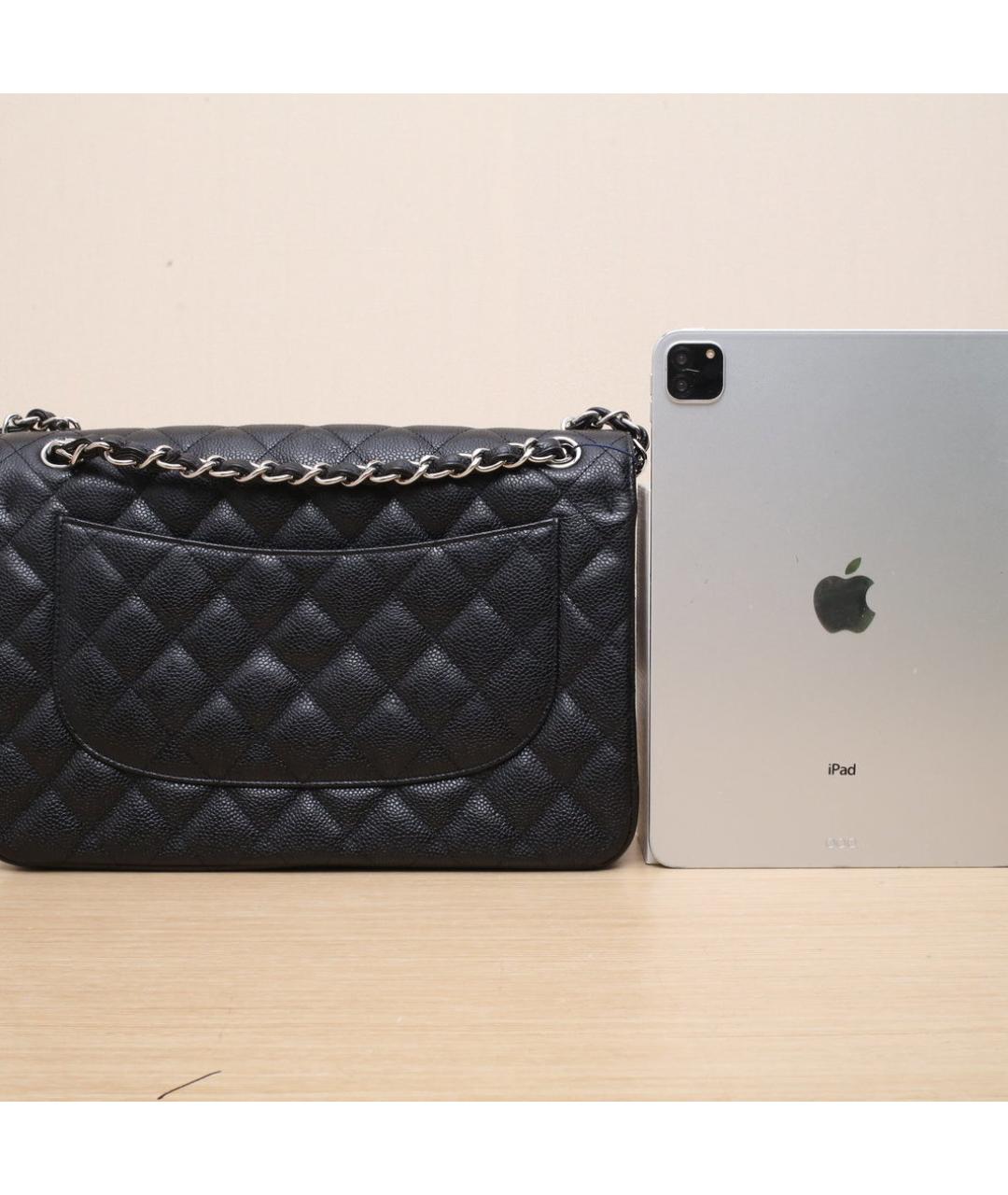 CHANEL Черная кожаная сумка через плечо, фото 7