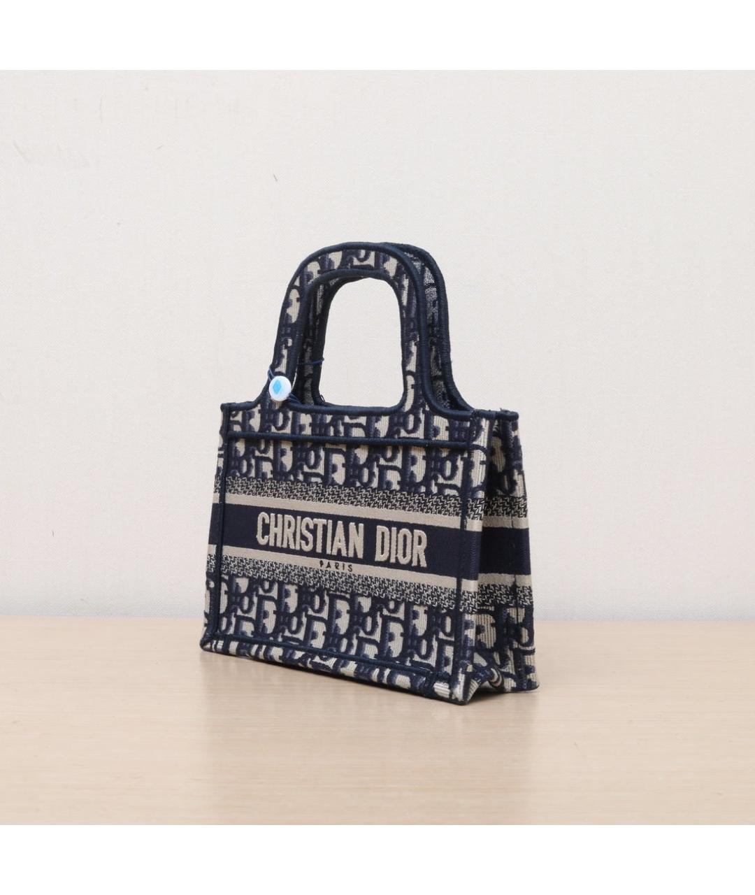 CHRISTIAN DIOR Темно-синяя сумка через плечо, фото 4