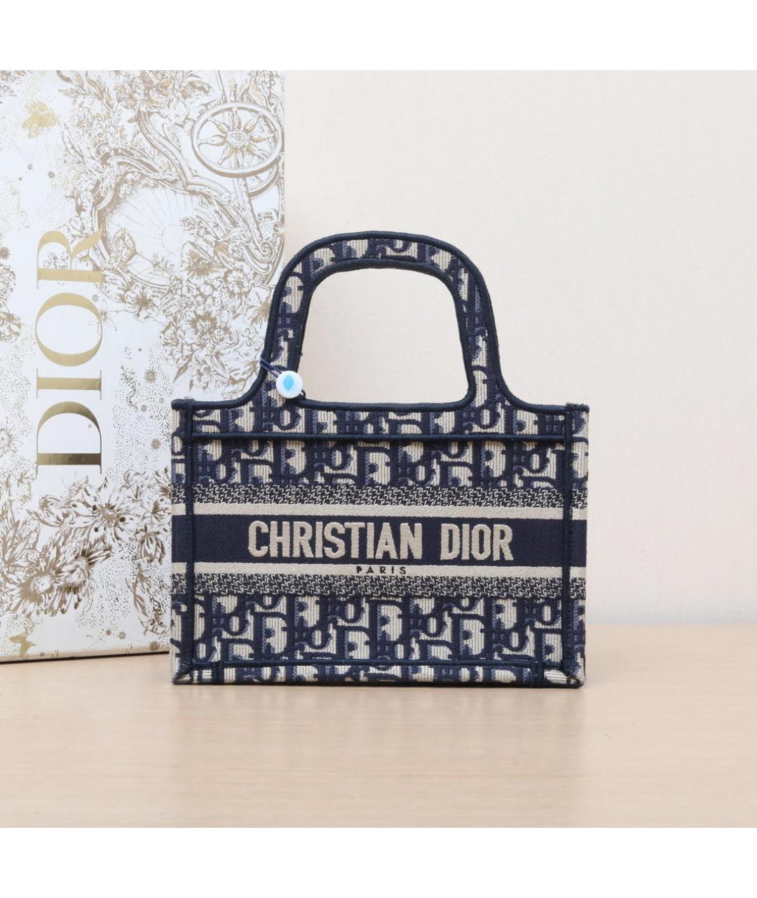 CHRISTIAN DIOR Темно-синяя сумка через плечо, фото 2