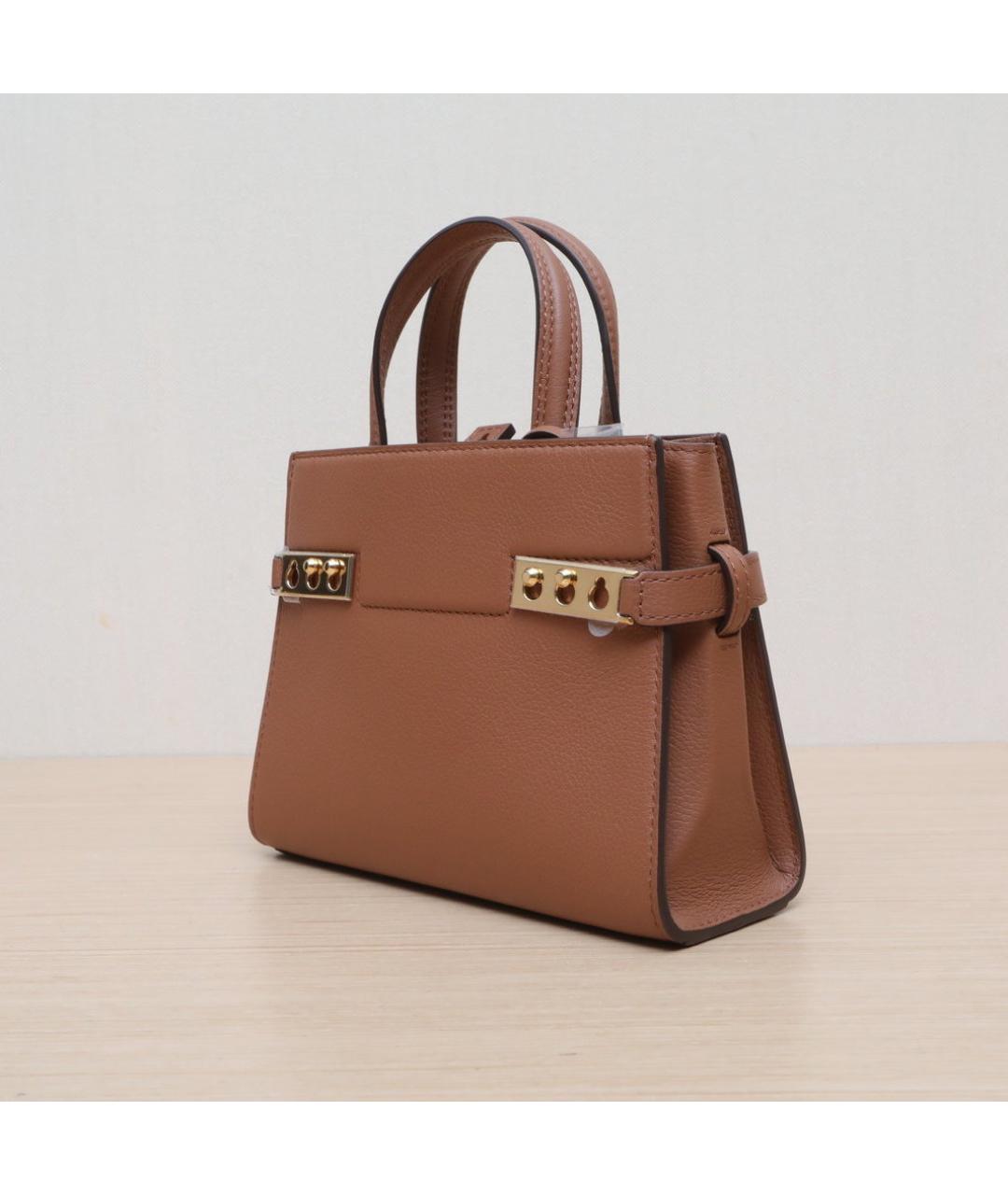 DELVAUX Коричневая кожаная сумка через плечо, фото 4