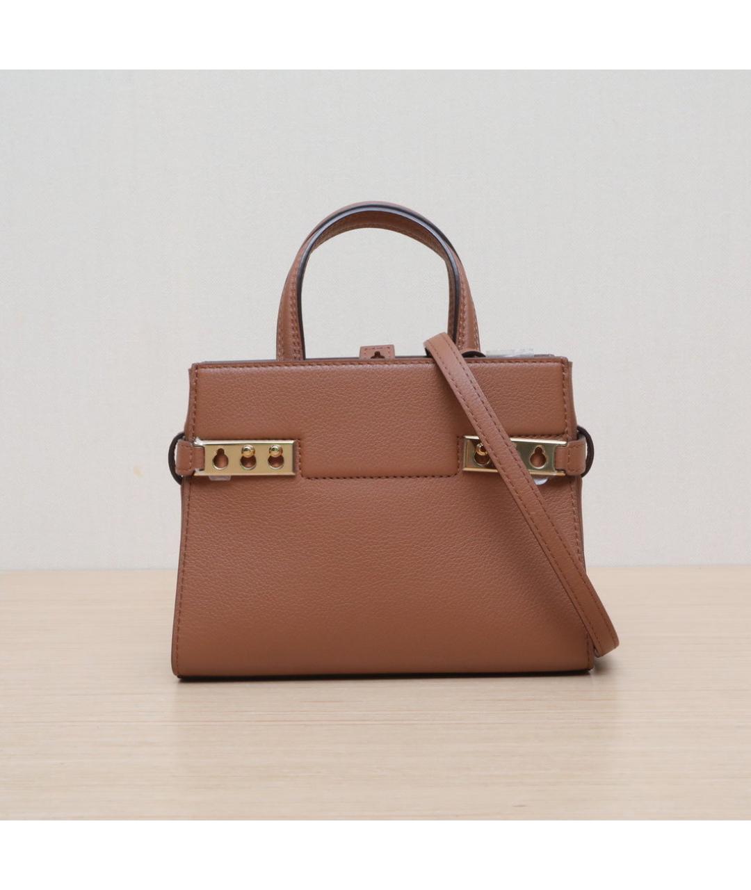 DELVAUX Коричневая кожаная сумка через плечо, фото 2