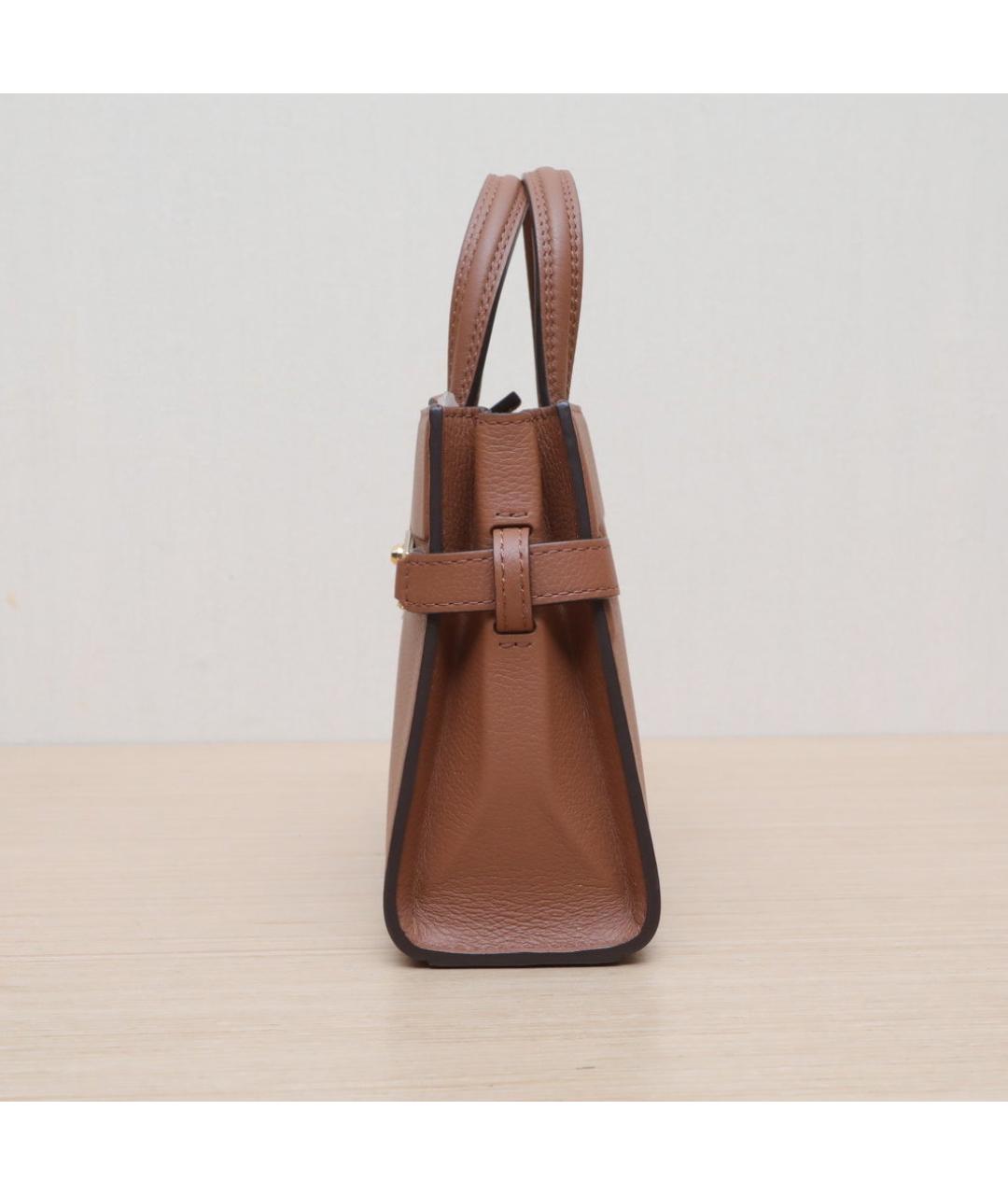 DELVAUX Коричневая кожаная сумка через плечо, фото 5