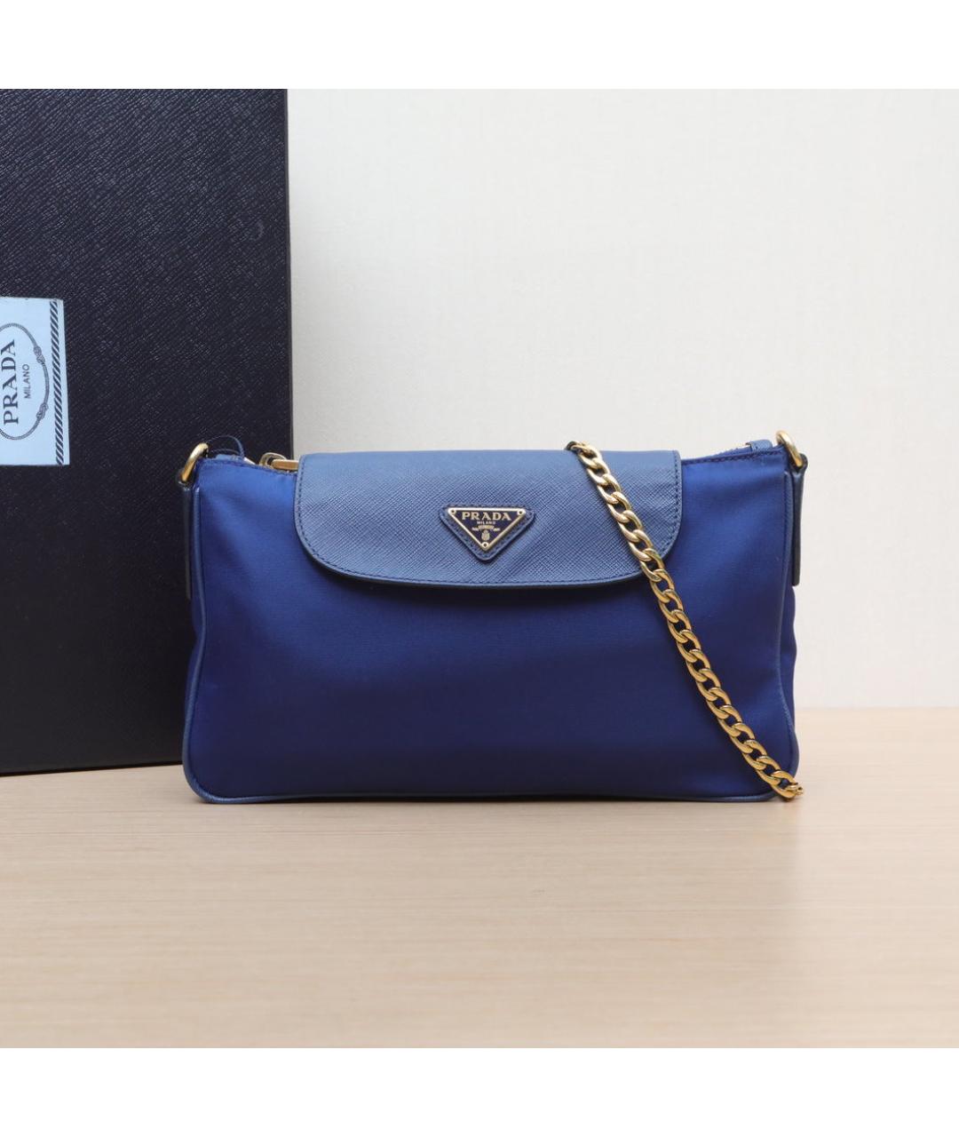 PRADA Синяя сумка через плечо, фото 2