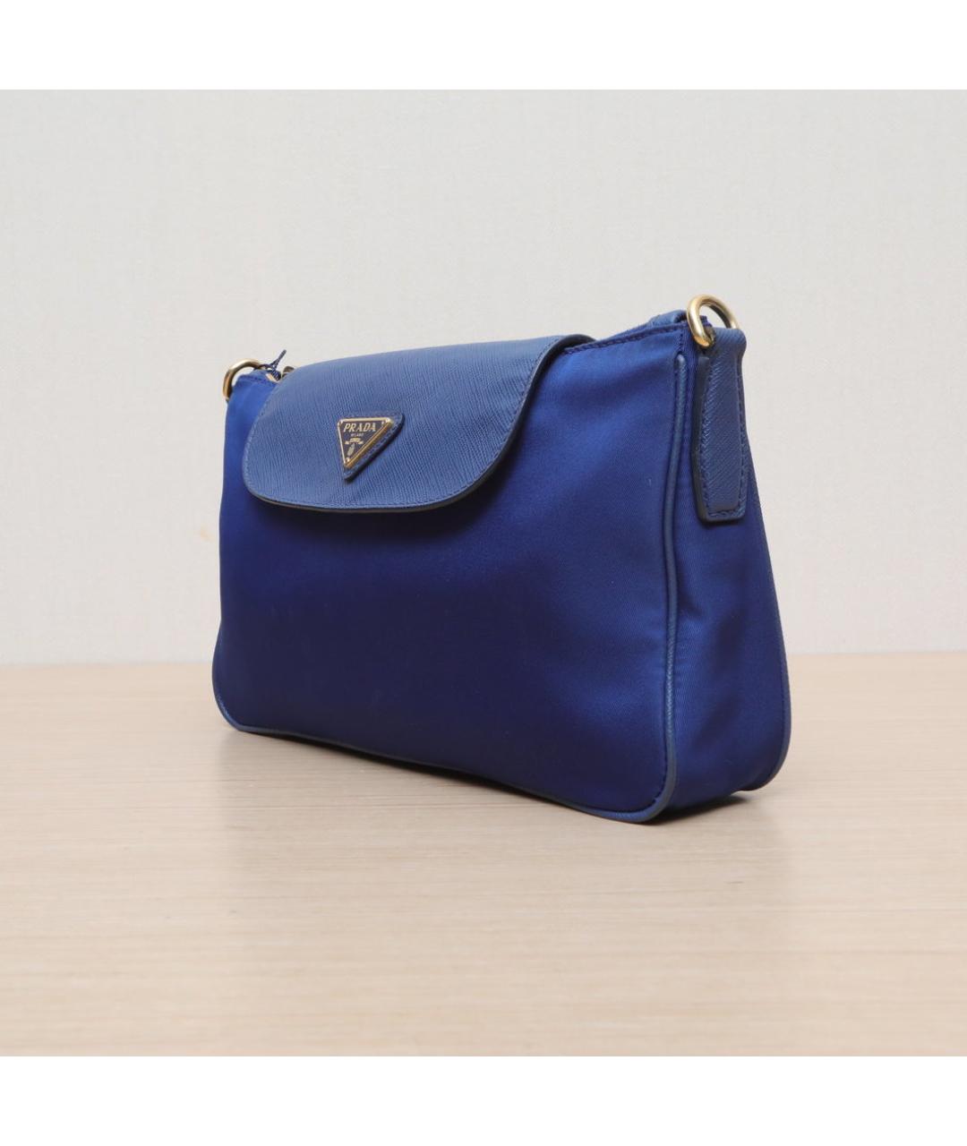 PRADA Синяя сумка через плечо, фото 4