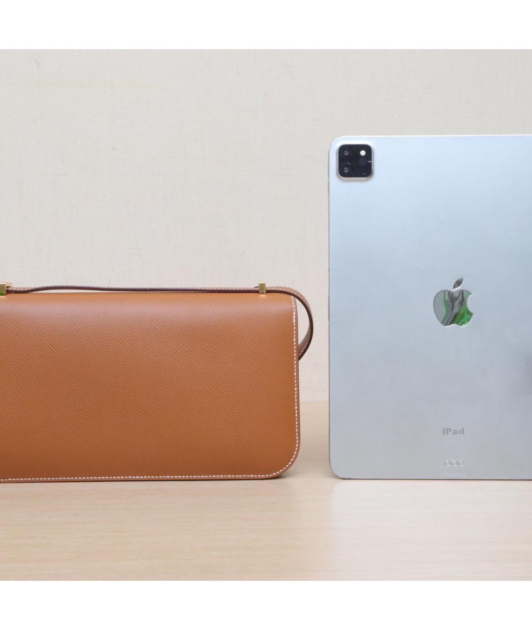 HERMES Коричневая кожаная сумка через плечо, фото 7