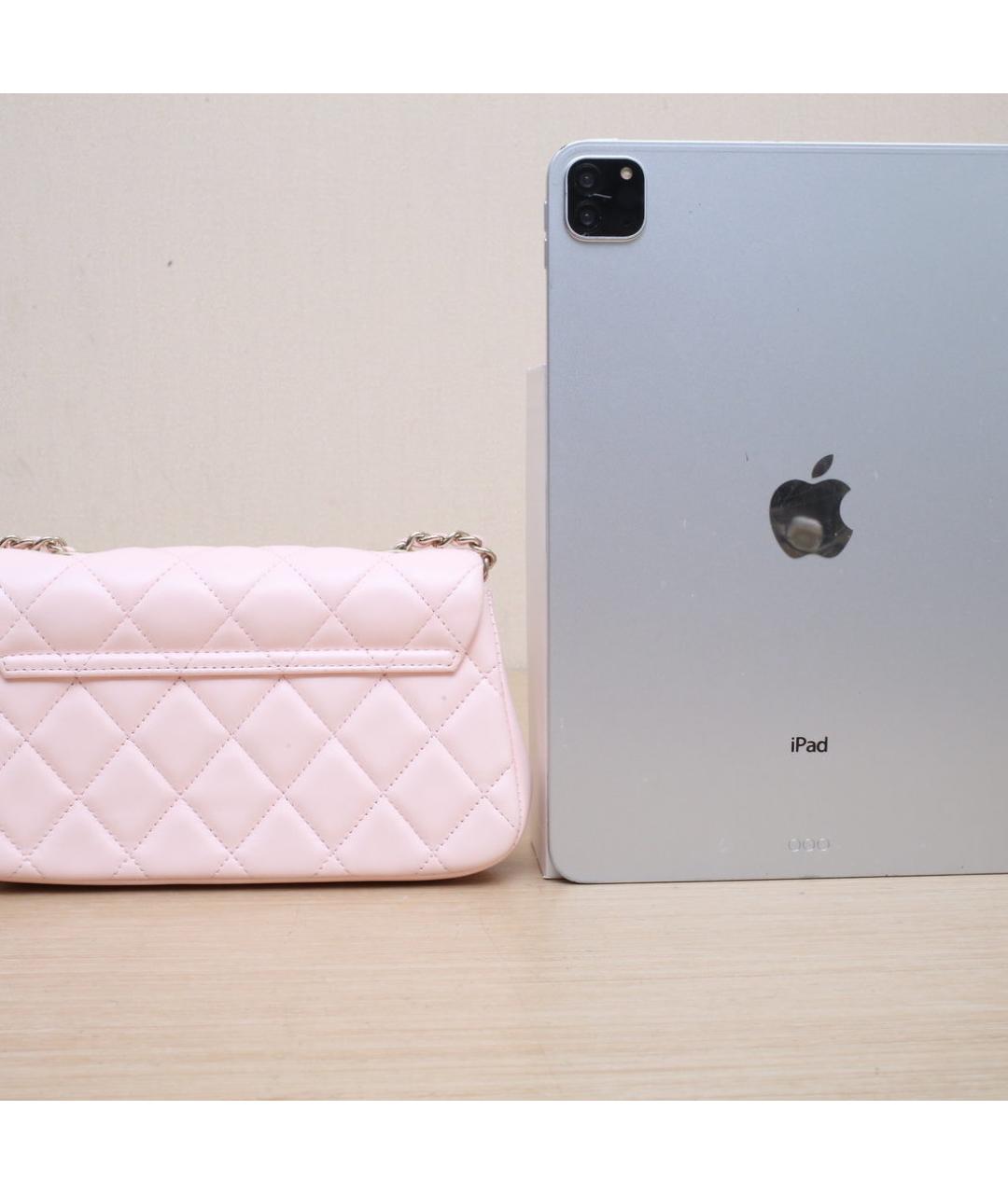 CHANEL Розовая кожаная сумка через плечо, фото 7