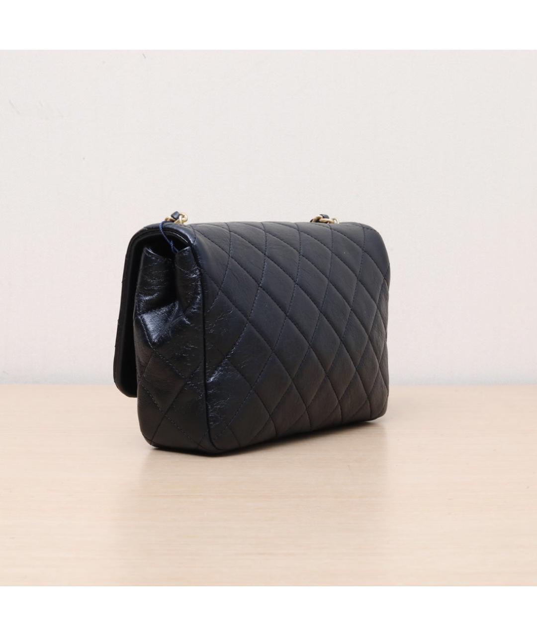 CHANEL Черная кожаная сумка через плечо, фото 6