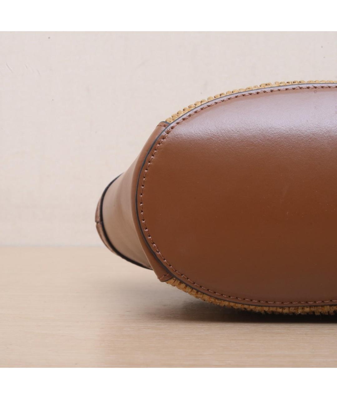 MARNI Коричневая пелетеная сумка через плечо, фото 9