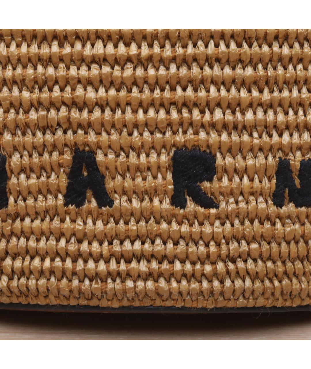 MARNI Коричневая пелетеная сумка через плечо, фото 8