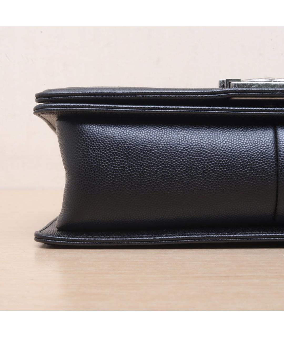 CHANEL Черная кожаная сумка через плечо, фото 9