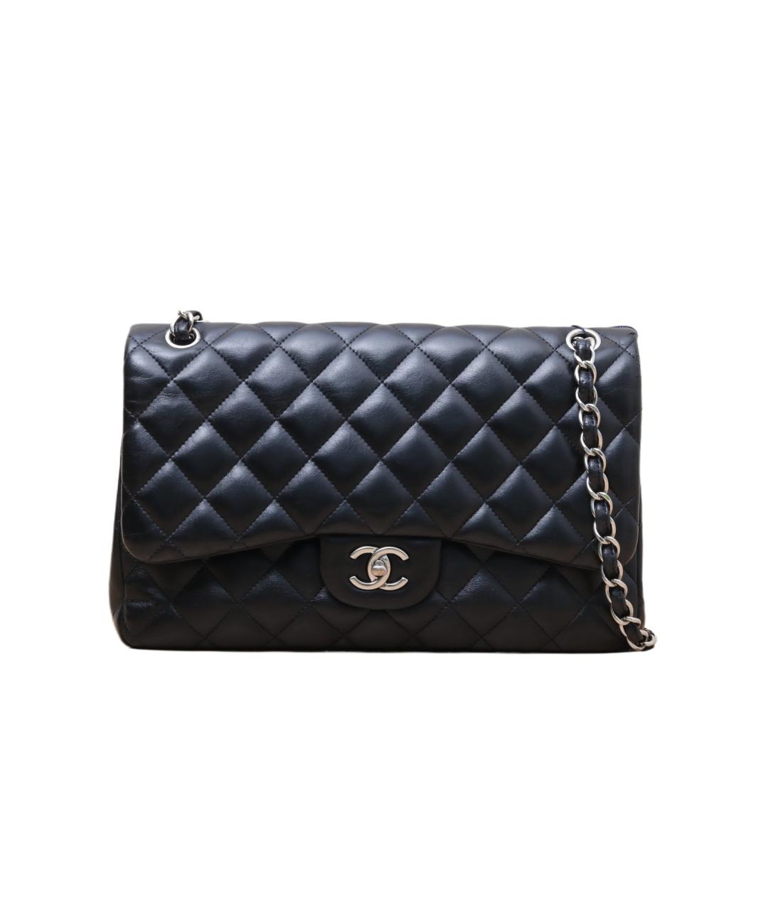 CHANEL Черная кожаная сумка через плечо, фото 1