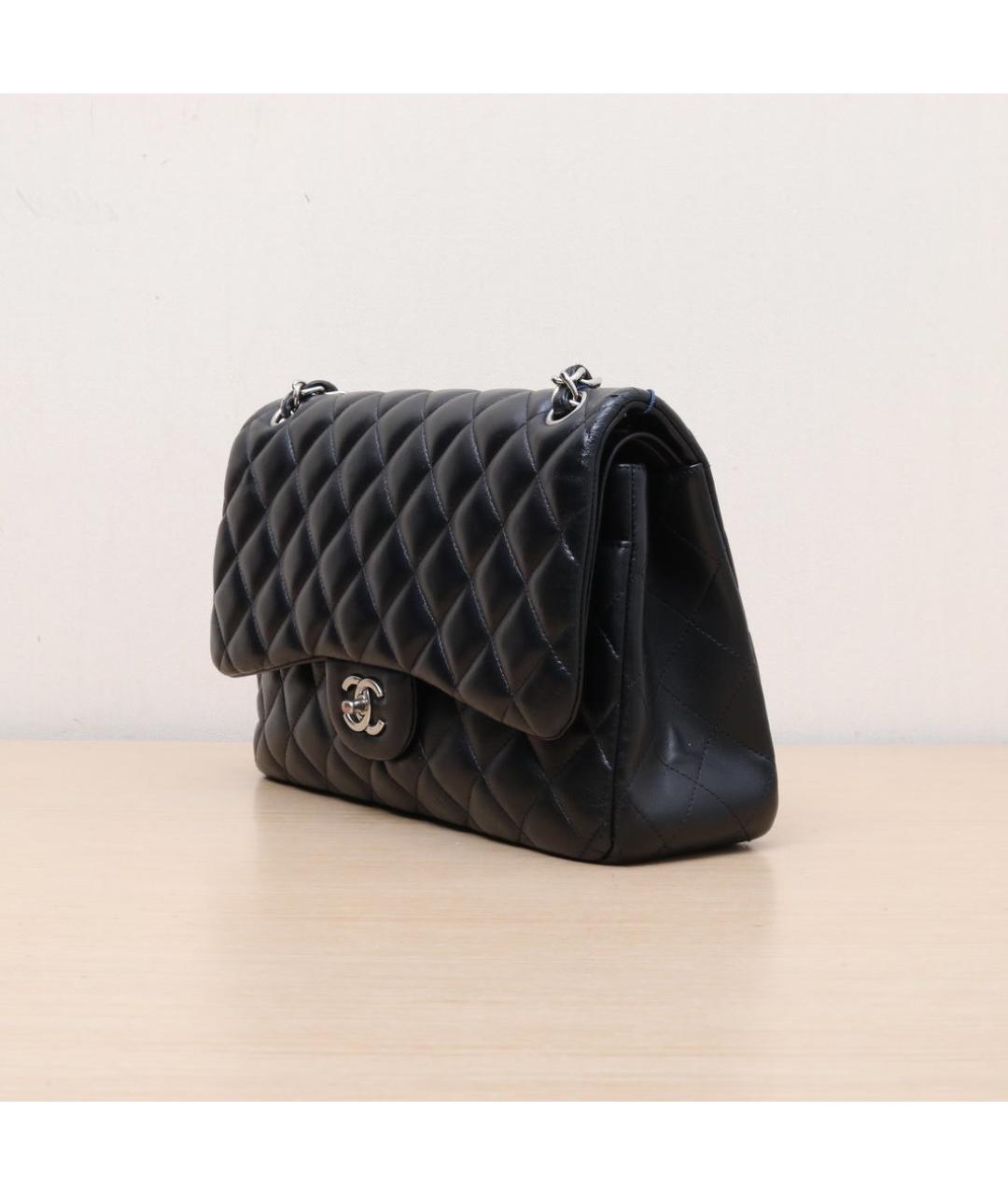 CHANEL Черная кожаная сумка через плечо, фото 4