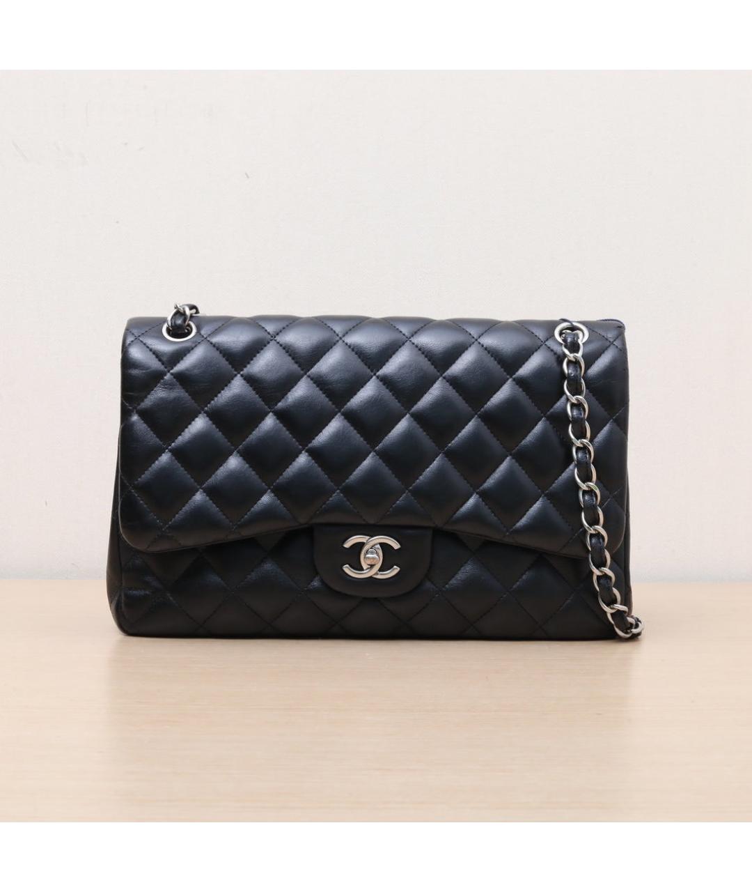 CHANEL Черная кожаная сумка через плечо, фото 3