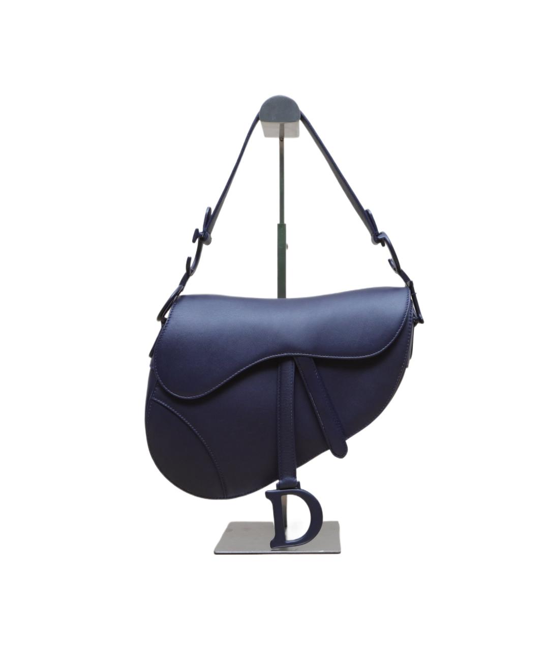 CHRISTIAN DIOR Черная кожаная сумка через плечо, фото 10