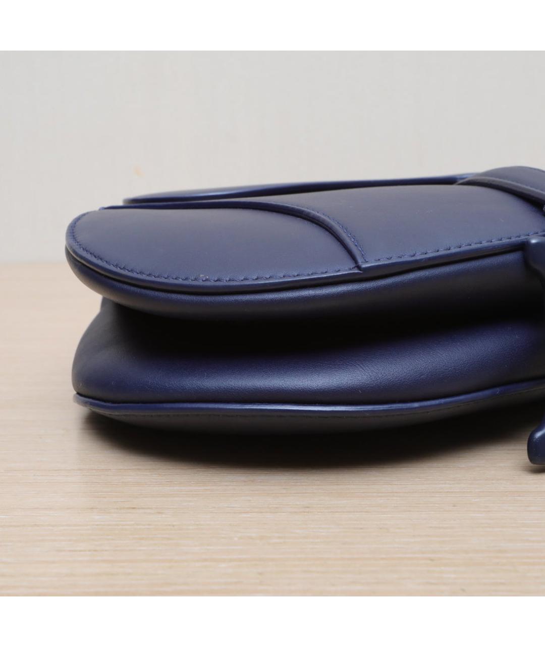 CHRISTIAN DIOR Черная кожаная сумка через плечо, фото 9