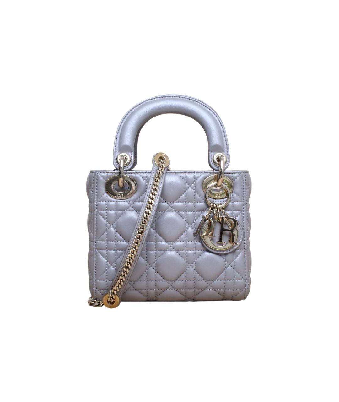 CHRISTIAN DIOR Синяя кожаная сумка через плечо, фото 1