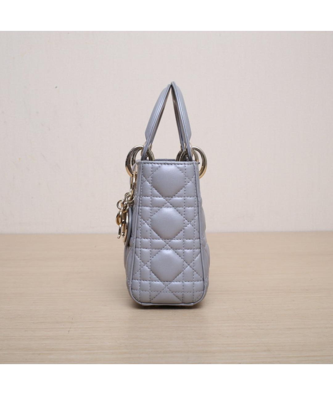 CHRISTIAN DIOR Синяя кожаная сумка через плечо, фото 5