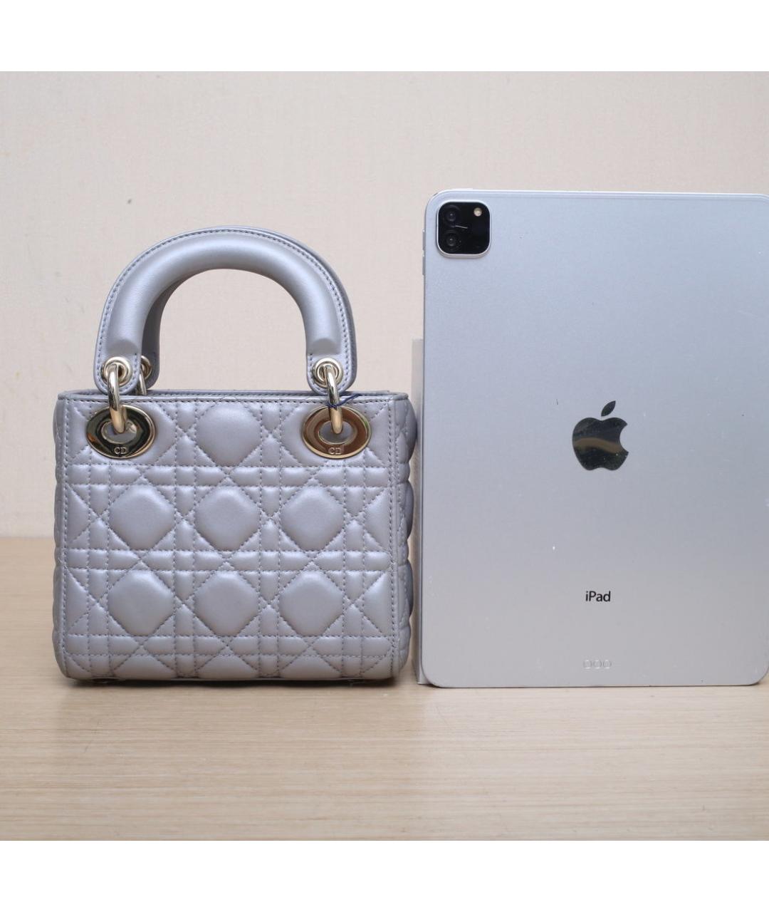 CHRISTIAN DIOR Синяя кожаная сумка через плечо, фото 7