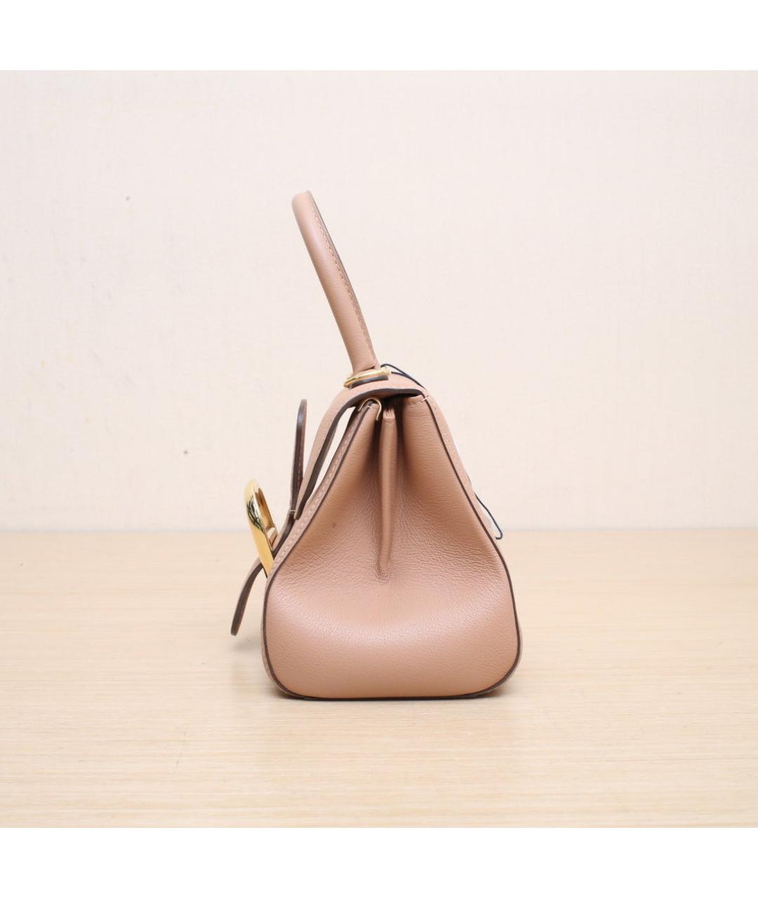 DELVAUX Бежевая кожаная сумка через плечо, фото 5