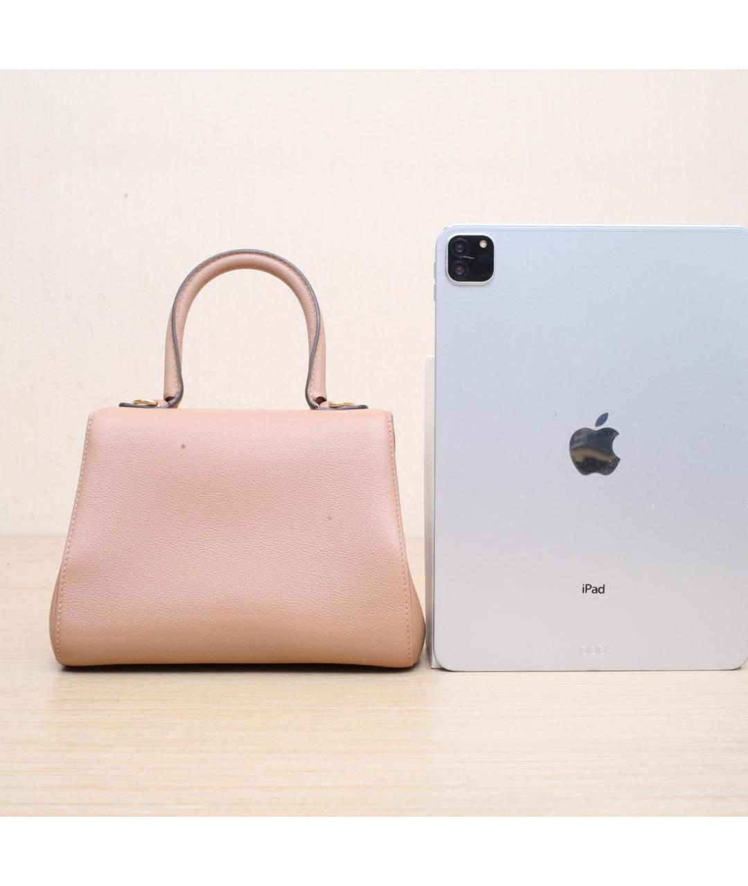 DELVAUX Бежевая кожаная сумка через плечо, фото 7