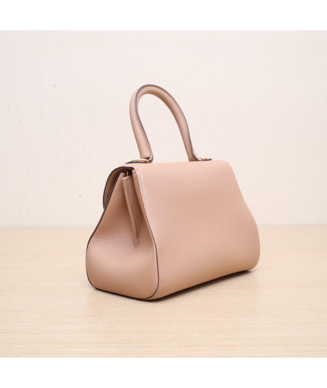 DELVAUX Бежевая кожаная сумка через плечо, фото 6