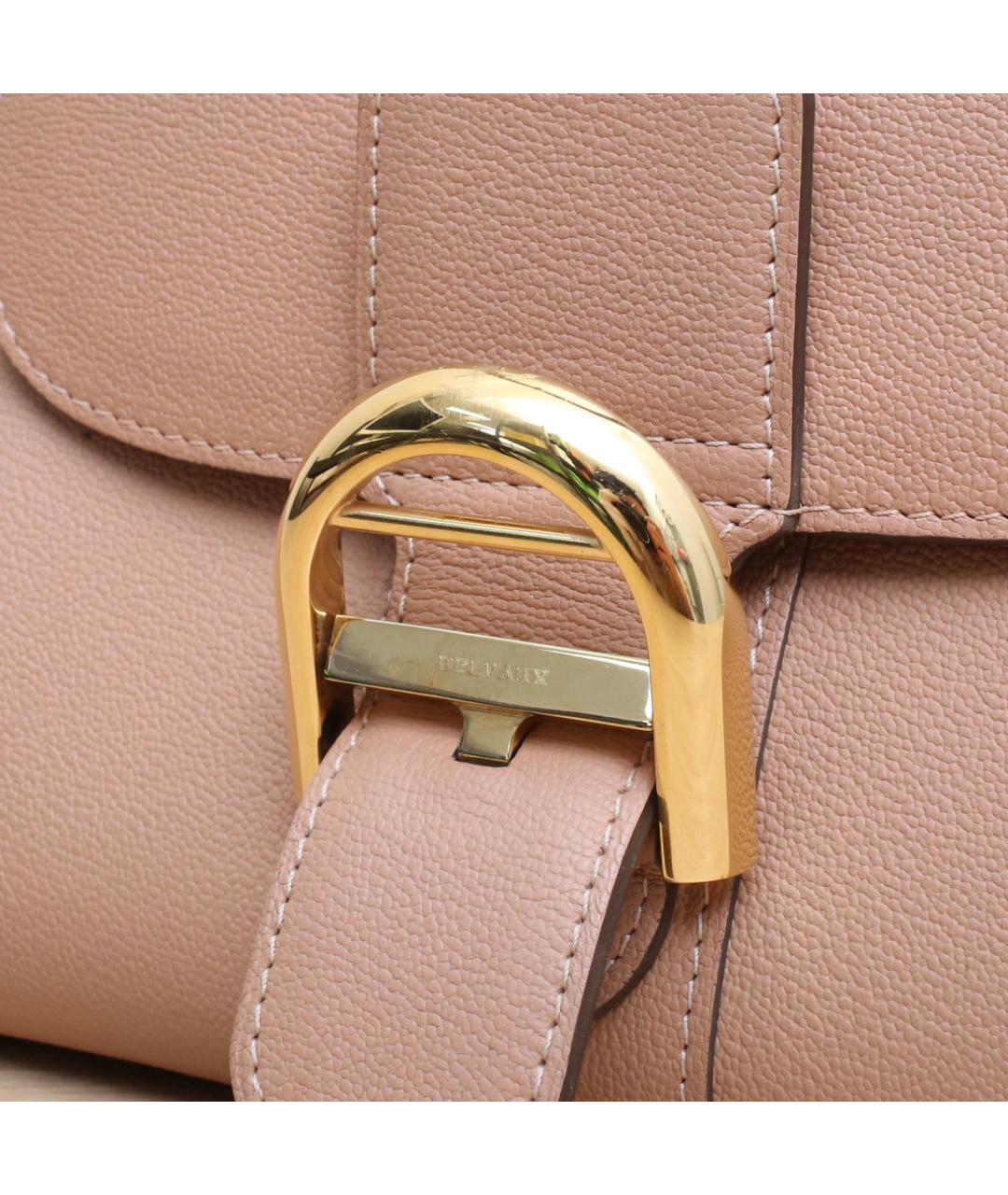 DELVAUX Бежевая кожаная сумка через плечо, фото 8