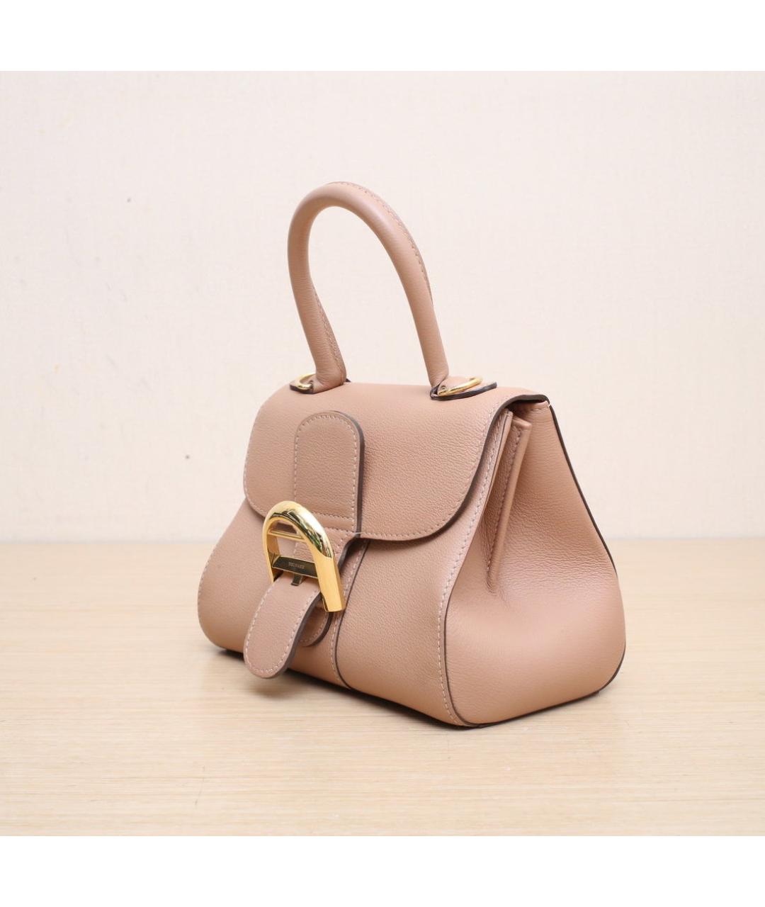 DELVAUX Бежевая кожаная сумка через плечо, фото 4