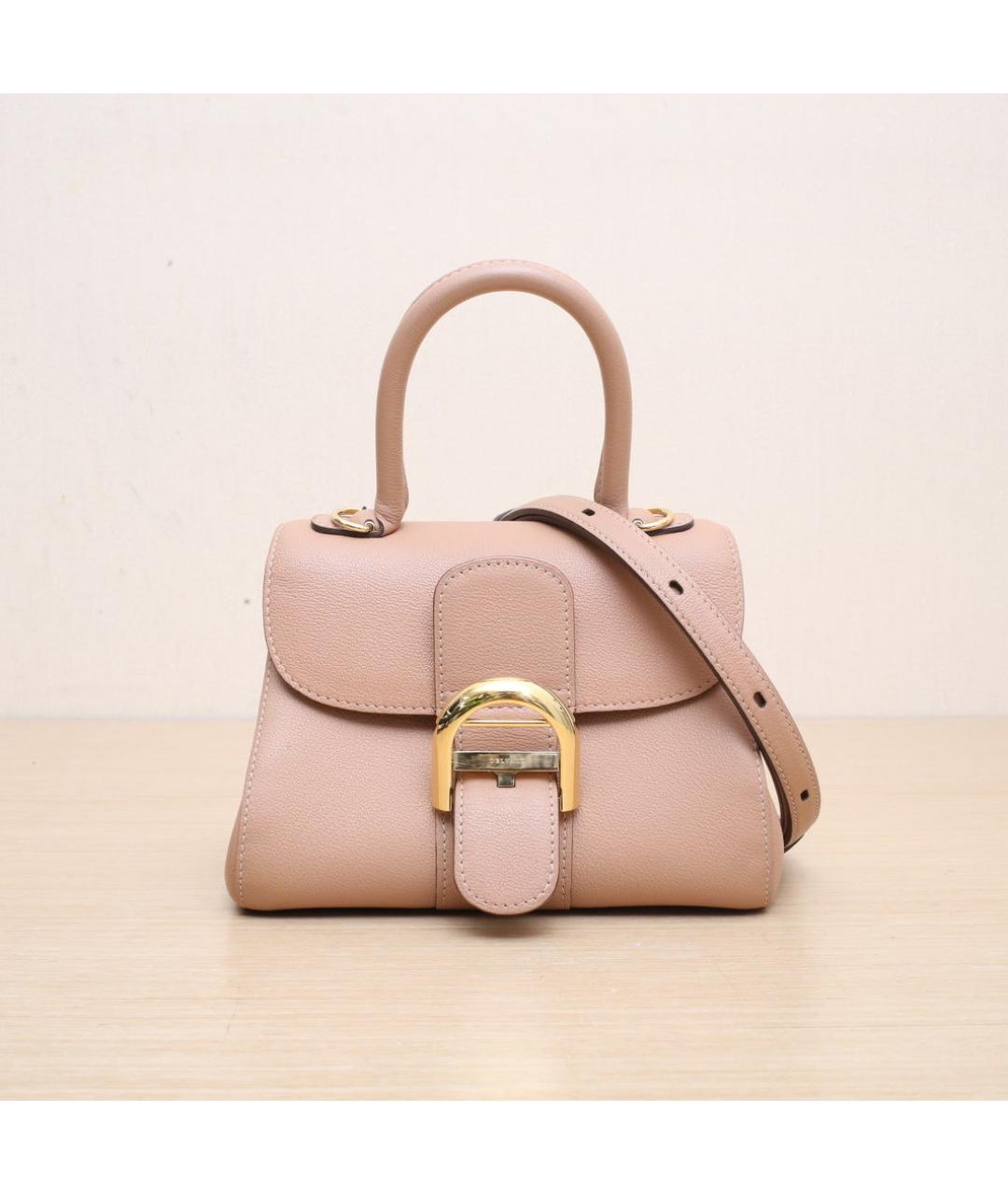 DELVAUX Бежевая кожаная сумка через плечо, фото 2