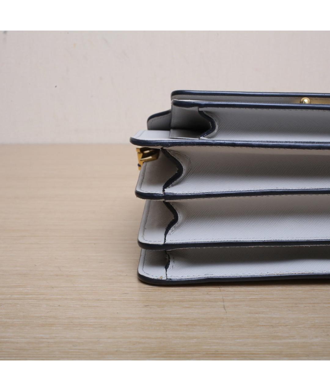 MARNI Белая кожаная сумка через плечо, фото 9