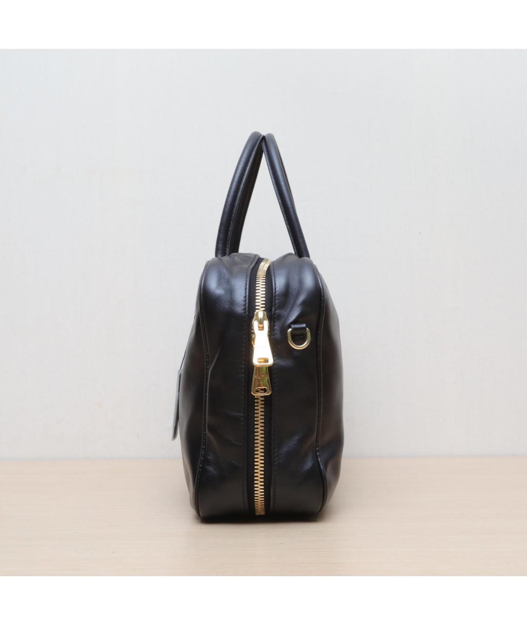 MIU MIU Черная кожаная сумка через плечо, фото 5