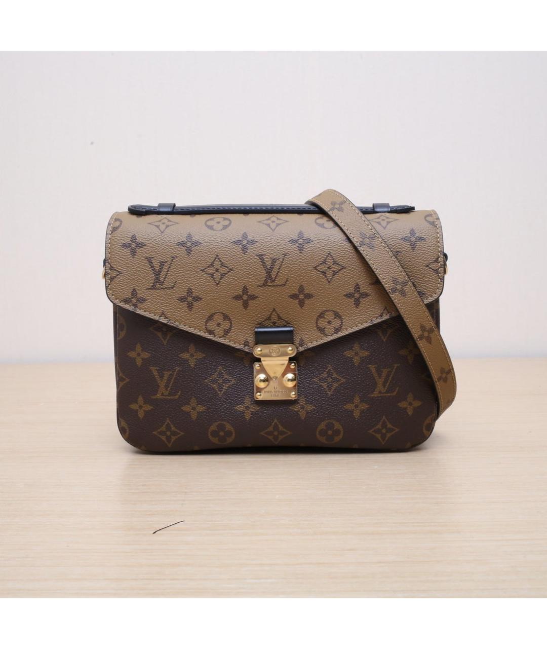 LOUIS VUITTON Коричневая сумка через плечо, фото 3