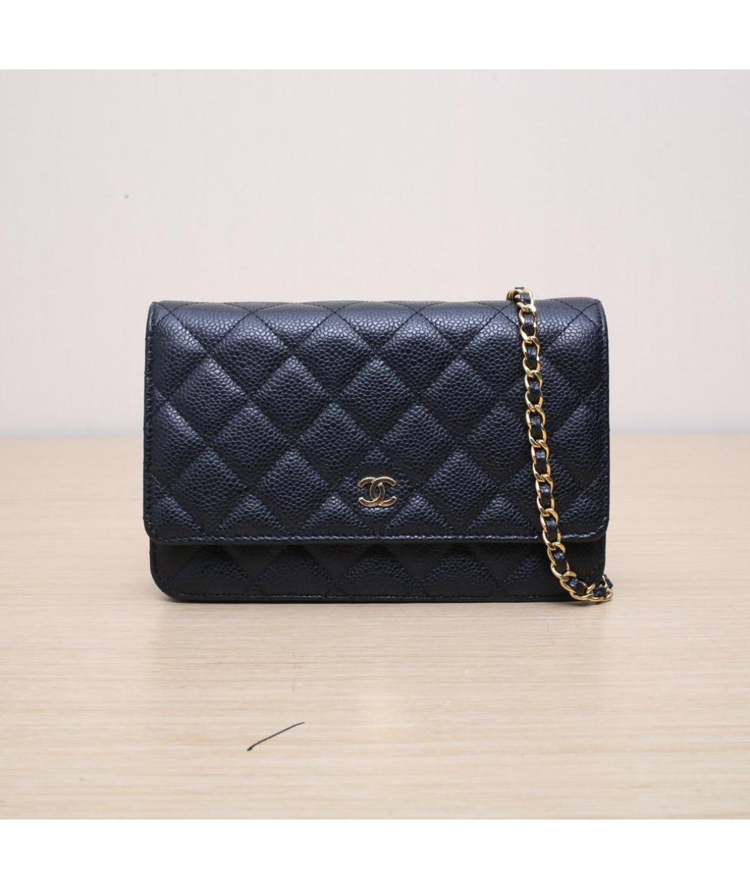 CHANEL Черная кожаная сумка через плечо, фото 3