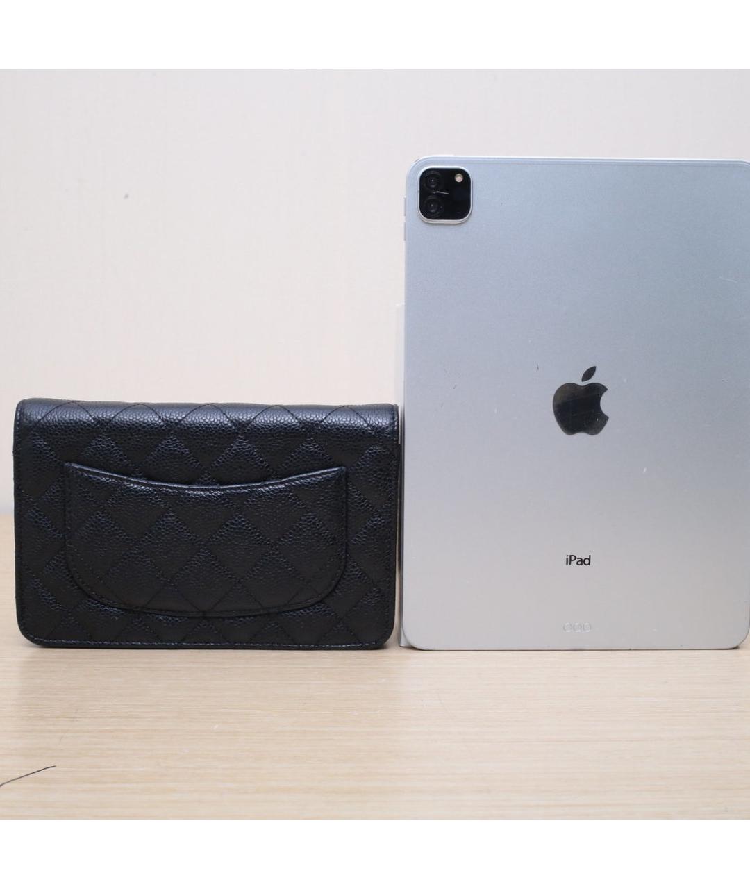 CHANEL Черная кожаная сумка через плечо, фото 7