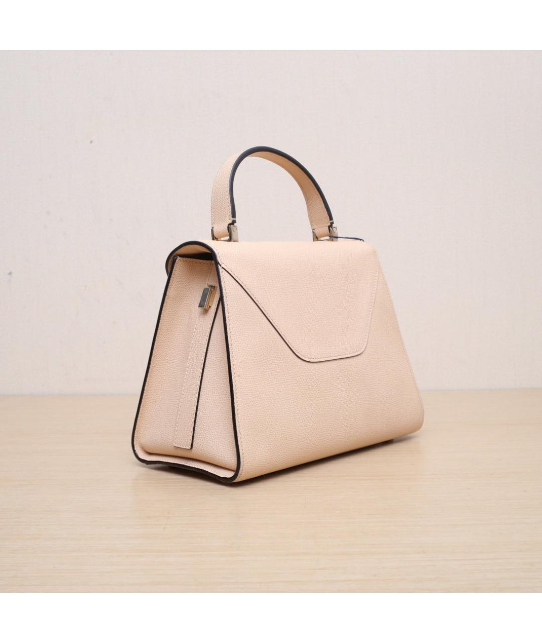 VALEXTRA Белая кожаная сумка через плечо, фото 6