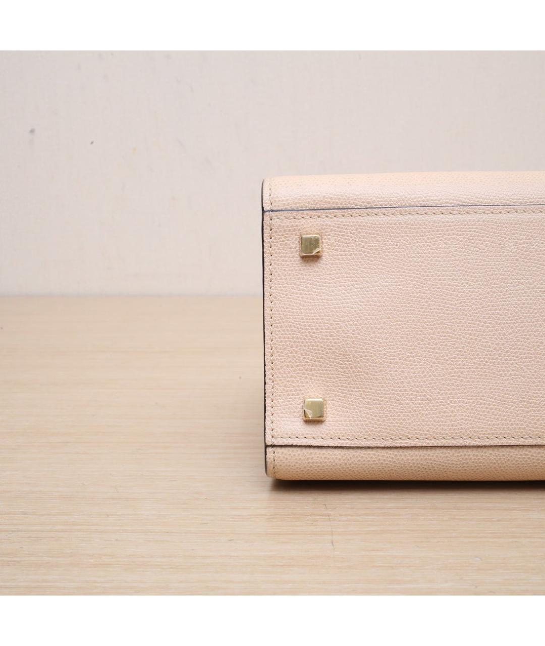 VALEXTRA Белая кожаная сумка через плечо, фото 9