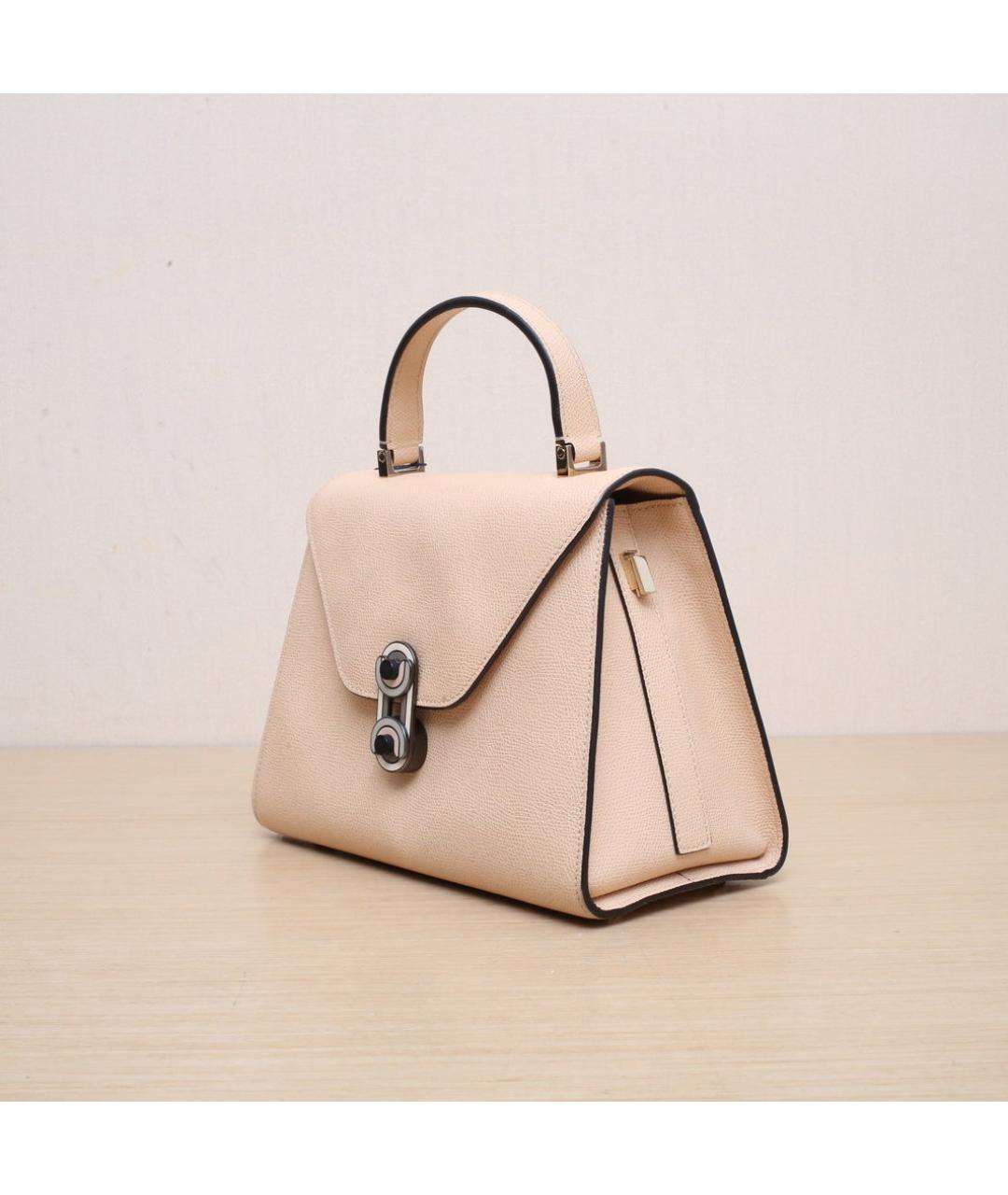 VALEXTRA Белая кожаная сумка через плечо, фото 4