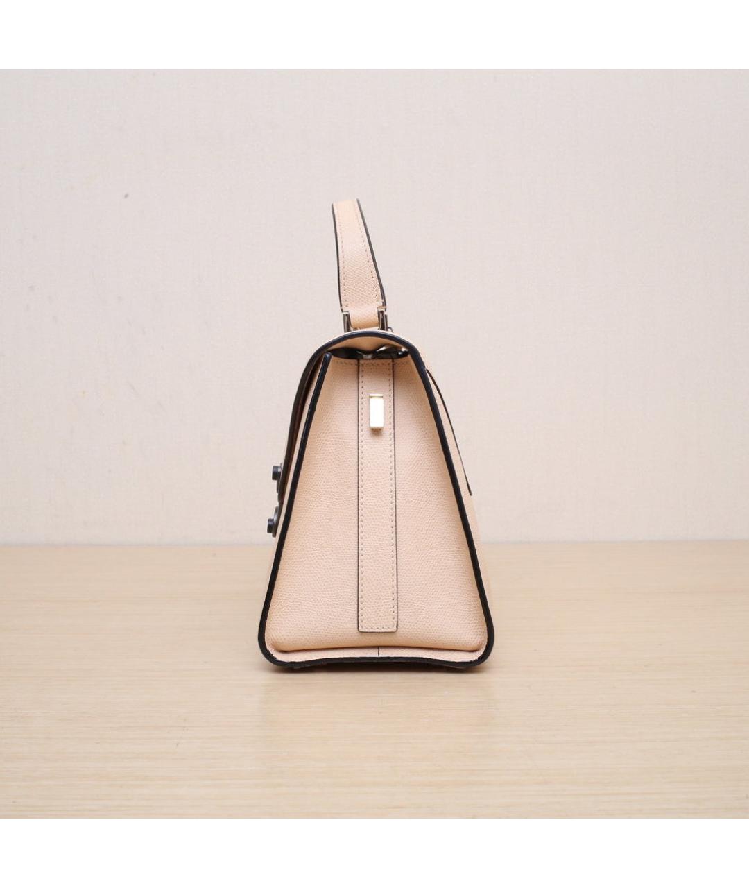 VALEXTRA Белая кожаная сумка через плечо, фото 5