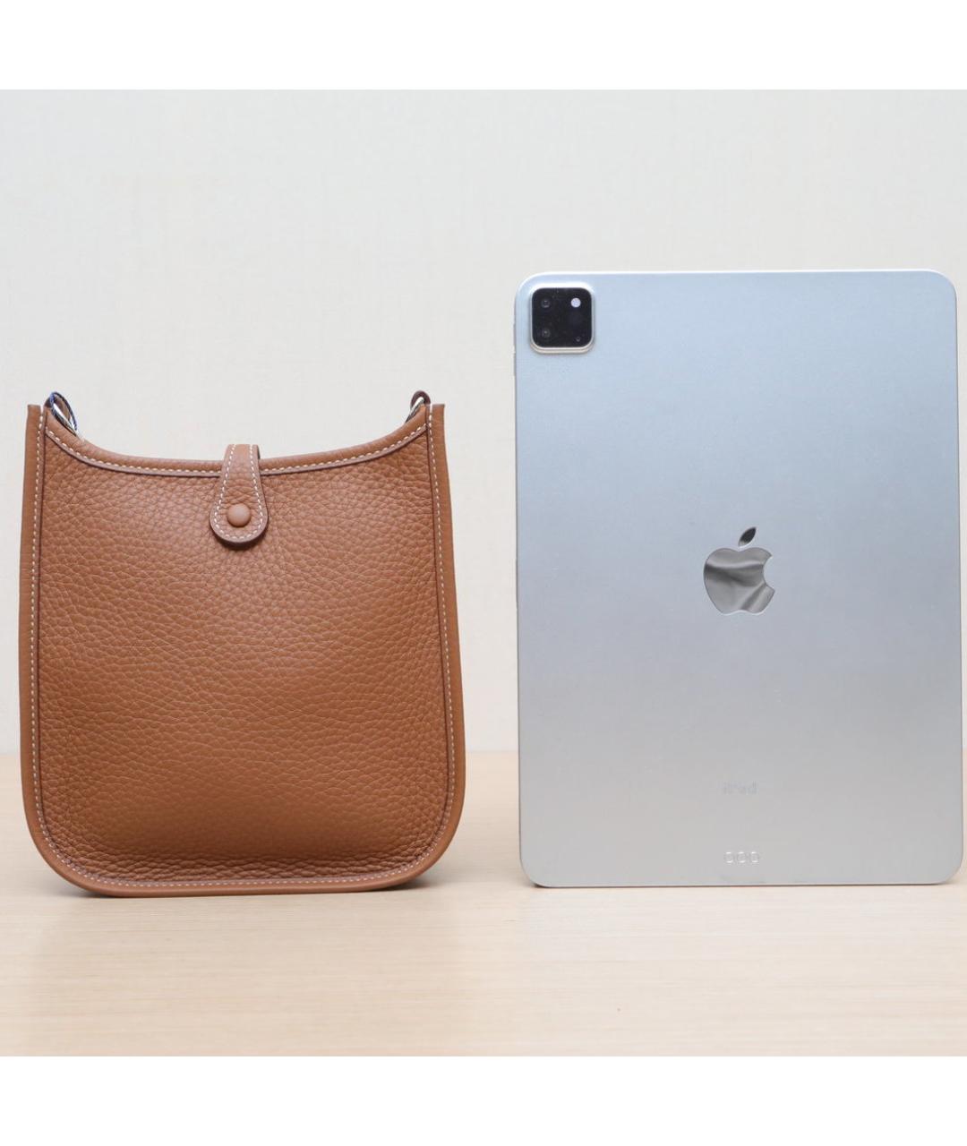 HERMES Коричневая кожаная сумка через плечо, фото 7