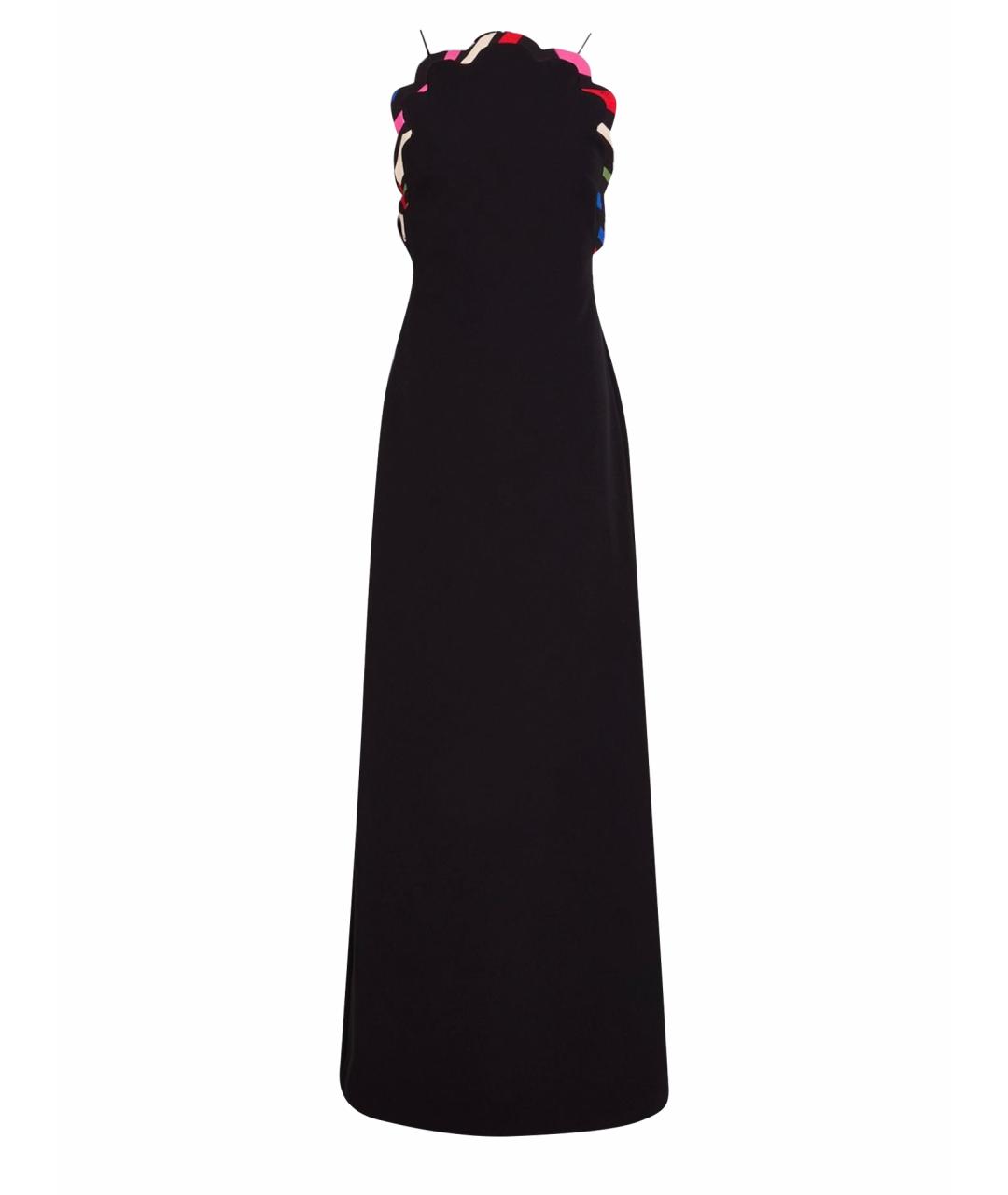 EMILIO PUCCI Черное полиэстеровое коктейльное платье, фото 1