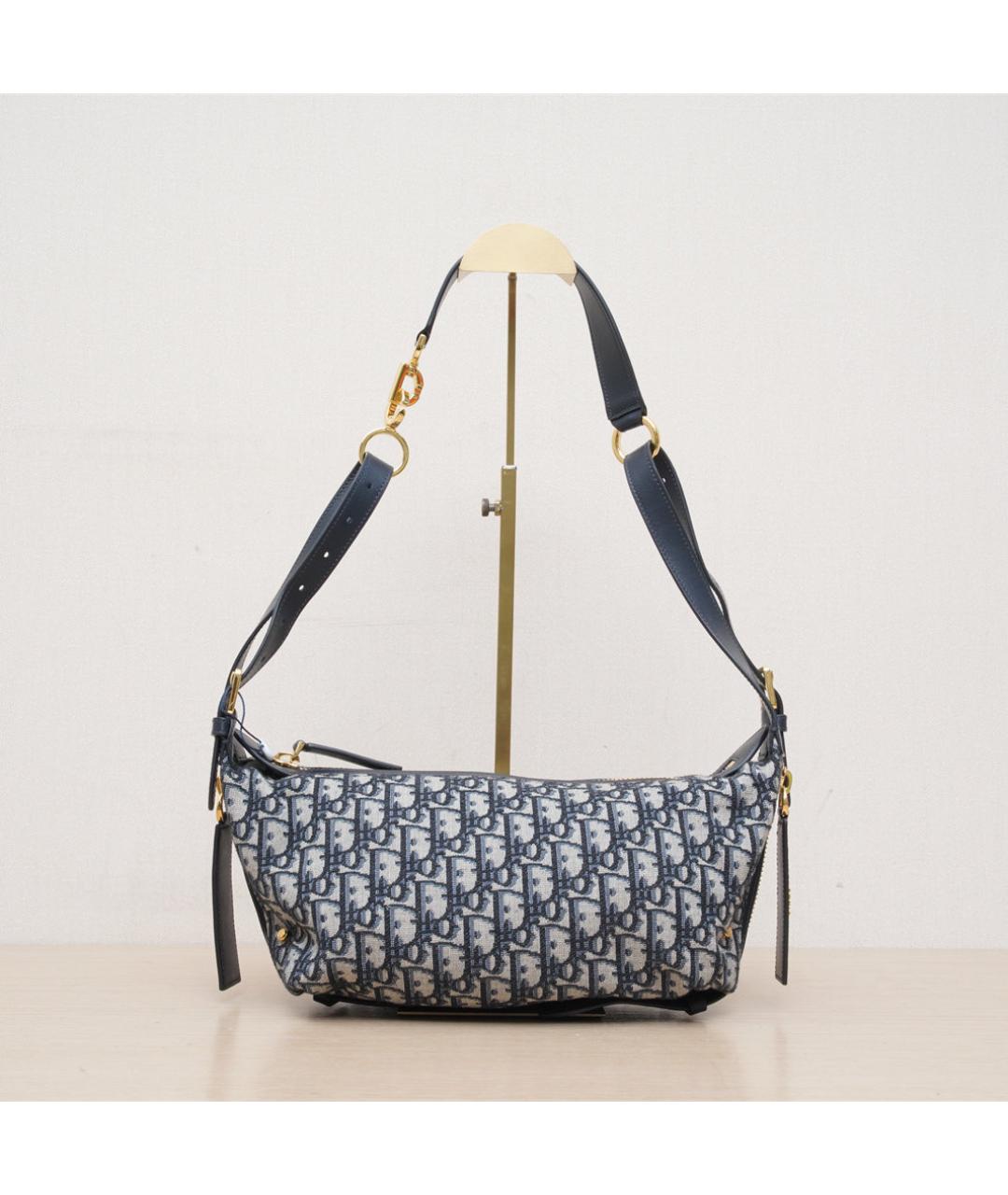 CHRISTIAN DIOR Темно-синяя сумка через плечо, фото 3