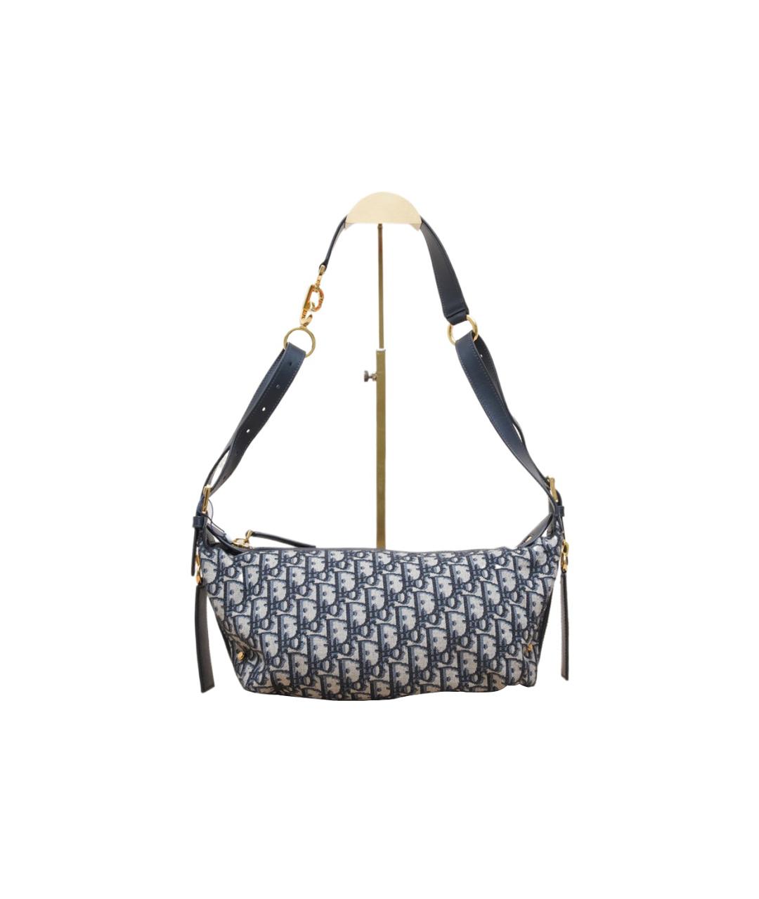 CHRISTIAN DIOR Темно-синяя сумка через плечо, фото 10