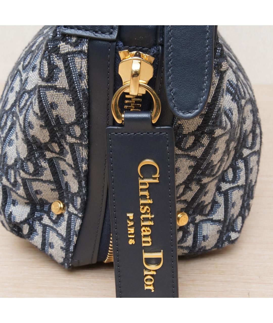CHRISTIAN DIOR Темно-синяя сумка через плечо, фото 8