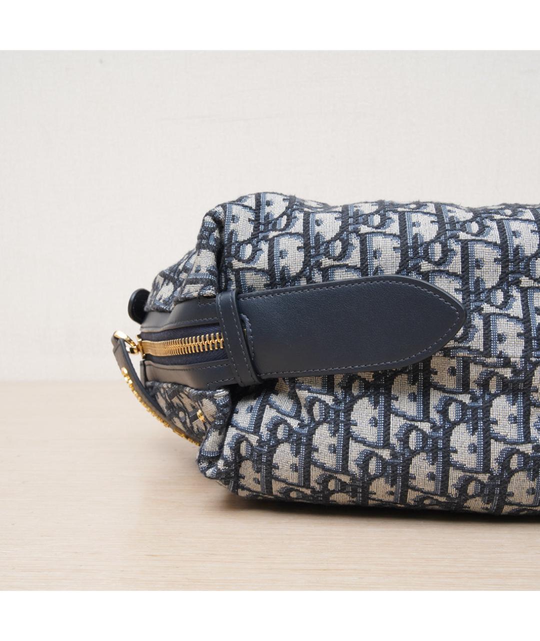 CHRISTIAN DIOR Темно-синяя сумка через плечо, фото 9