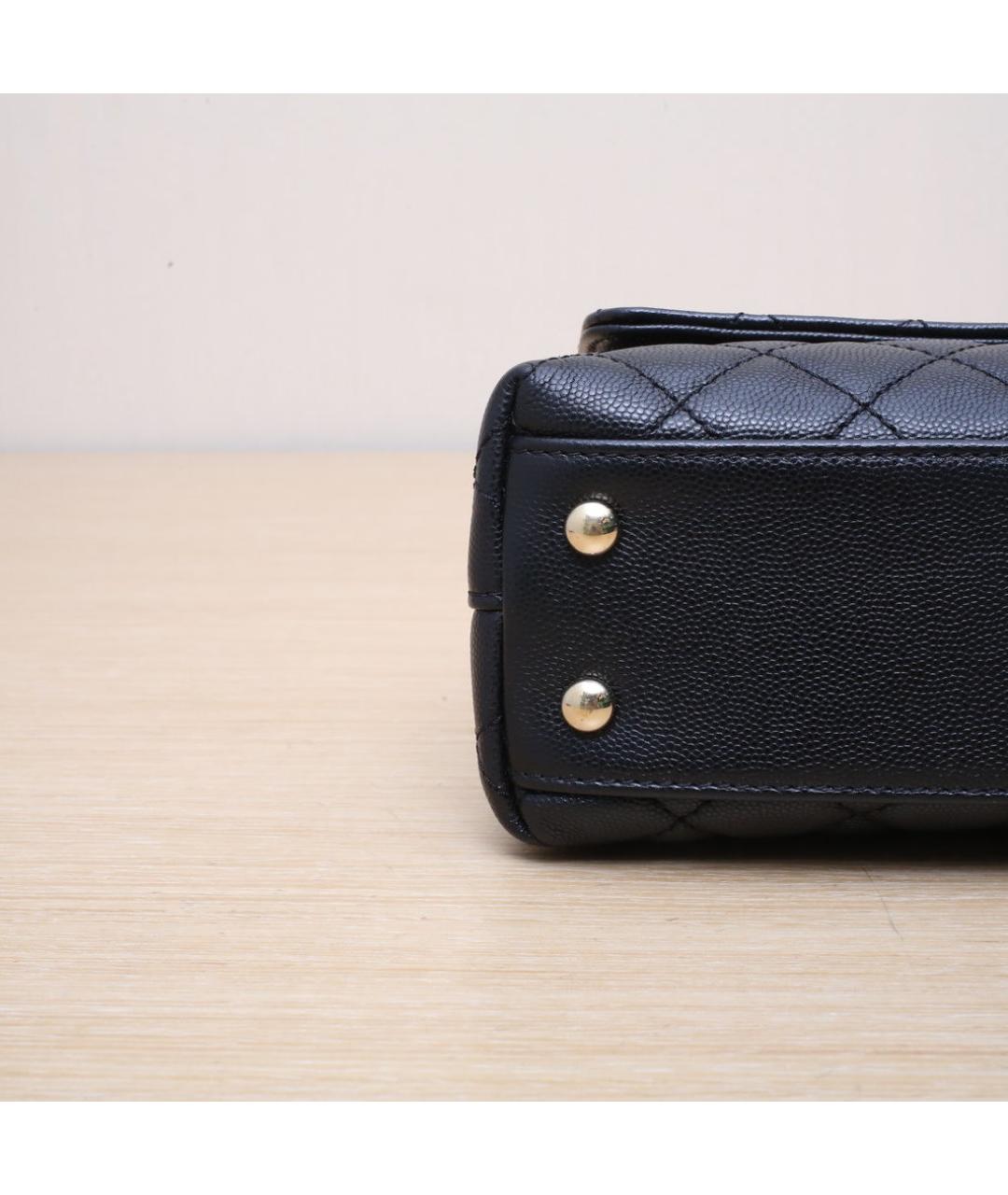 CHANEL Черная кожаная сумка через плечо, фото 9