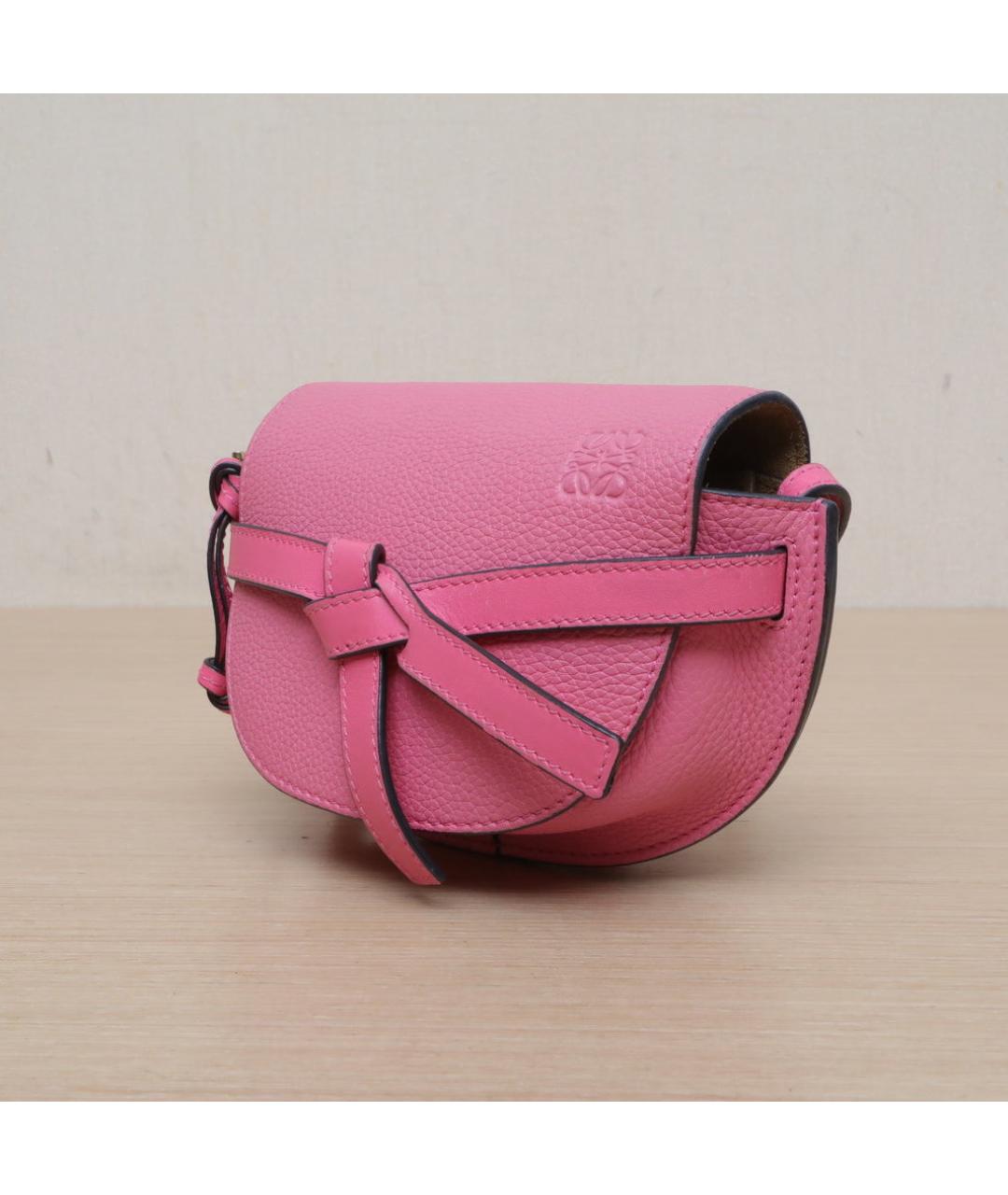 LOEWE Розовая кожаная сумка через плечо, фото 4